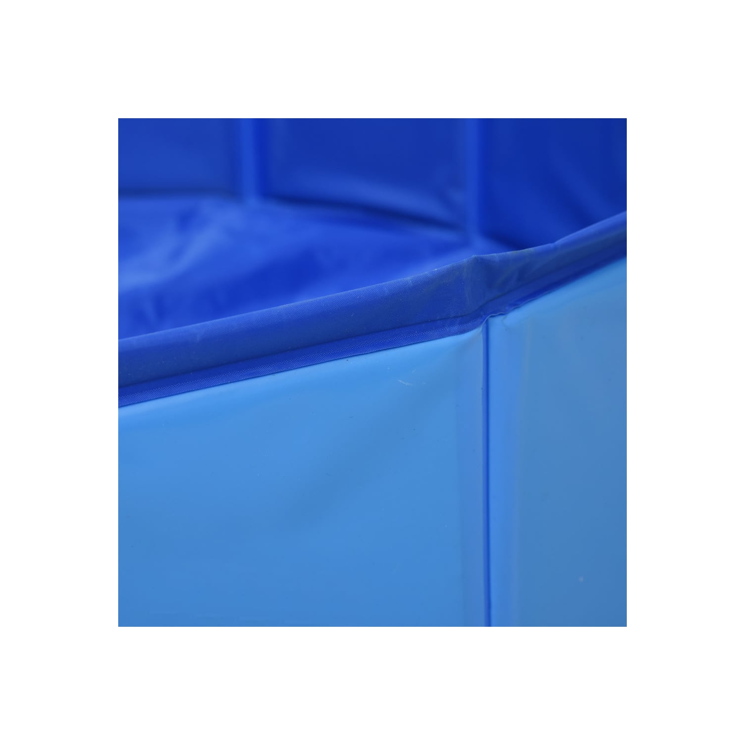 vidaXL Foldable Dog Swimming Pool Blue 63"x11.8" PVC