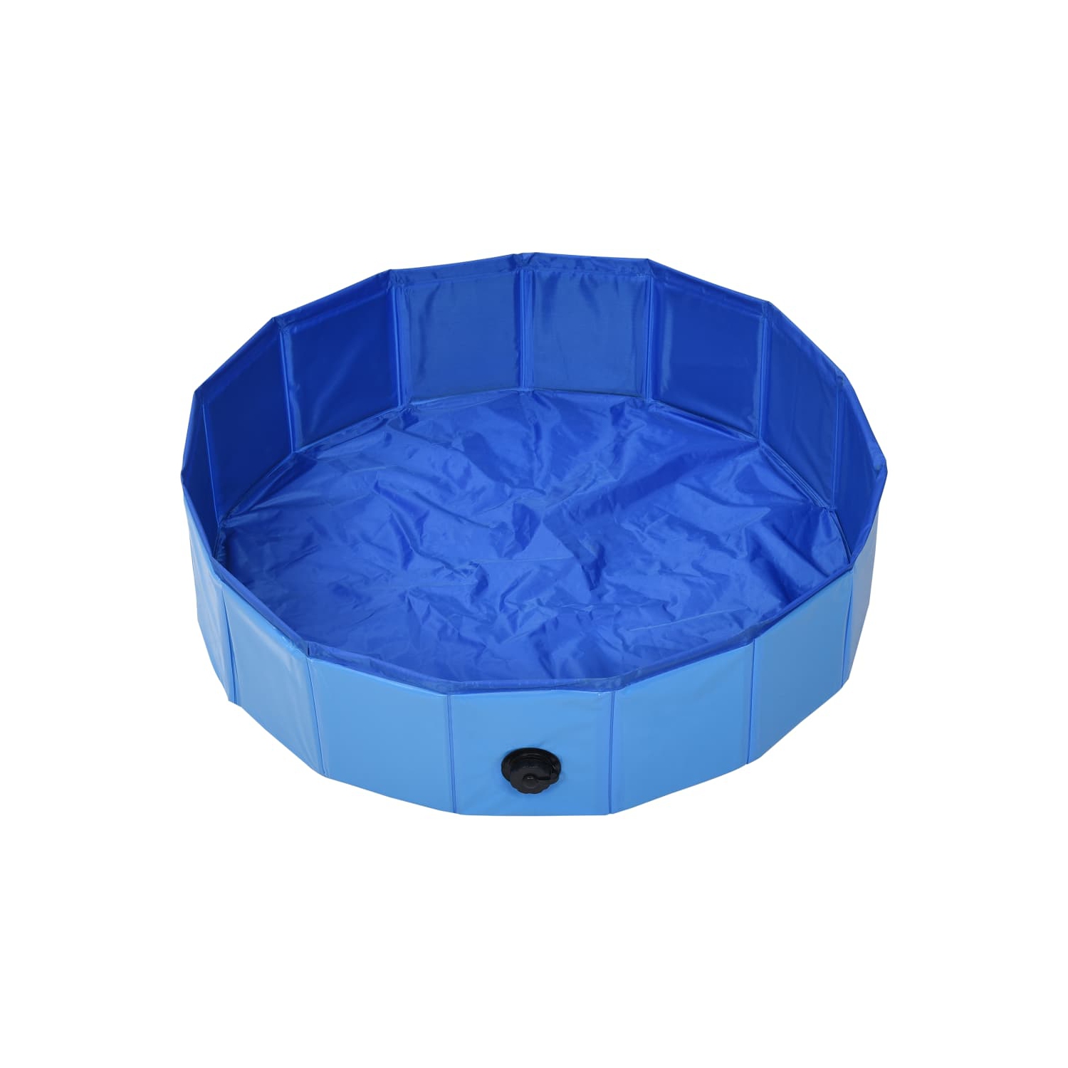 vidaXL Foldable Dog Swimming Pool Blue 31.5"x7.9" PVC