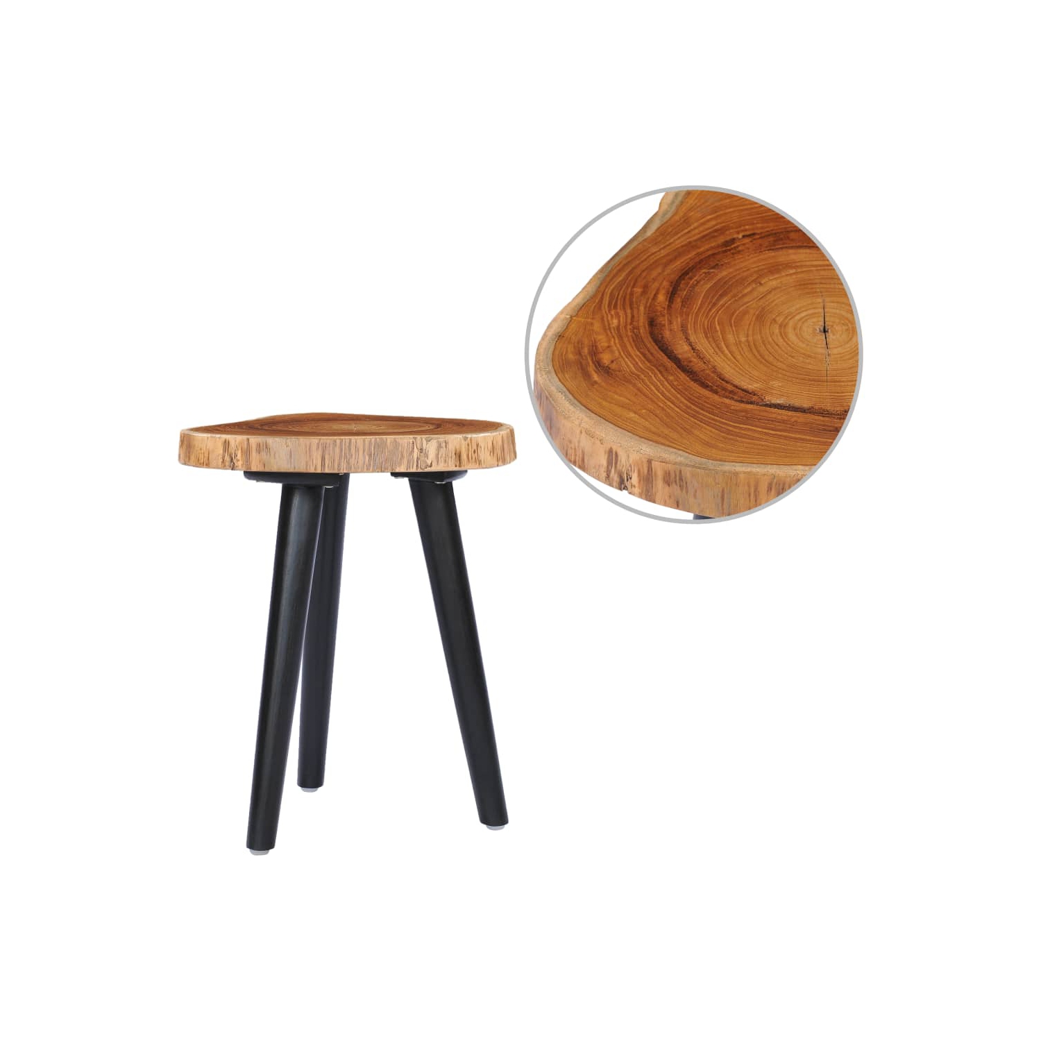 vidaXL Coffee Table 15.7"x17.7" Solid Teak