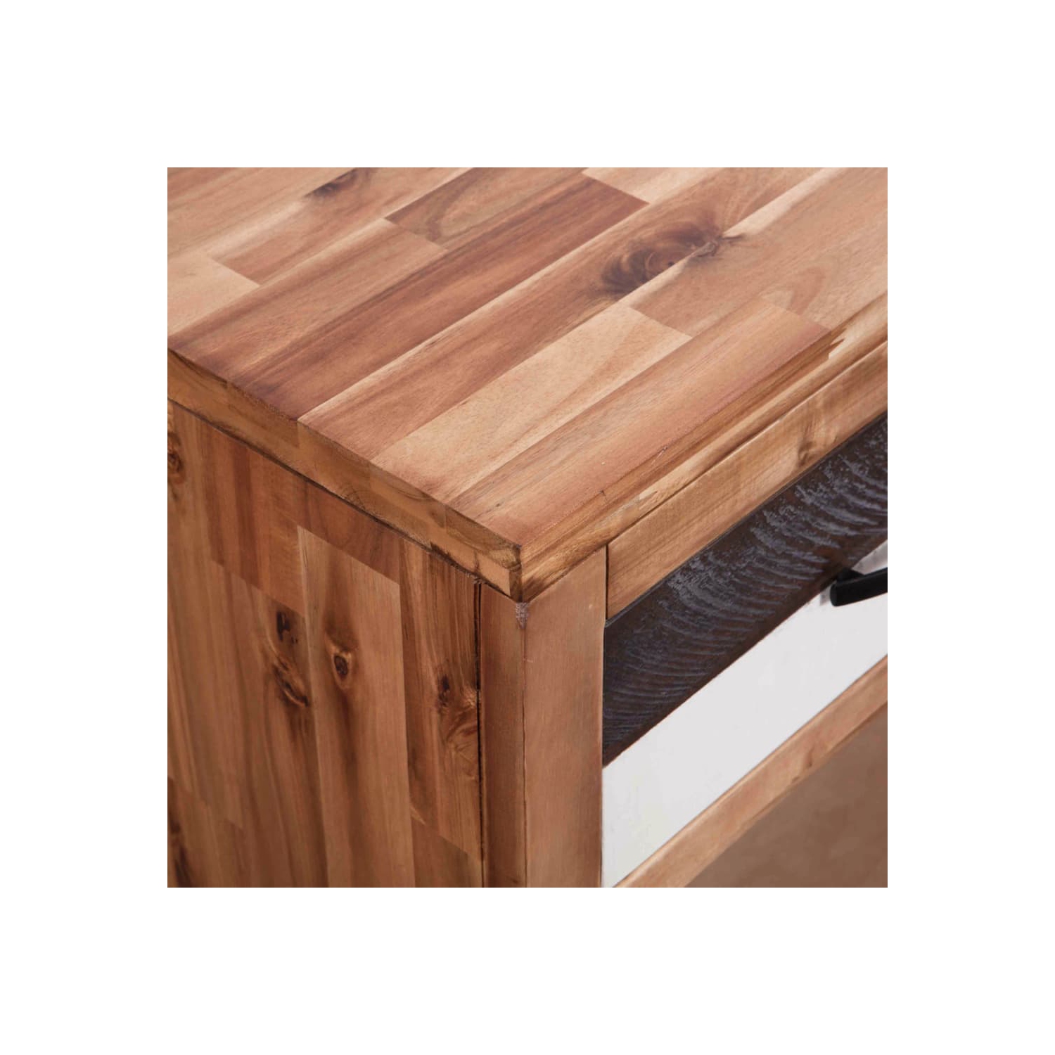 vidaXL Console Table Solid Acacia Wood 33.9"x11.8"x29.5"