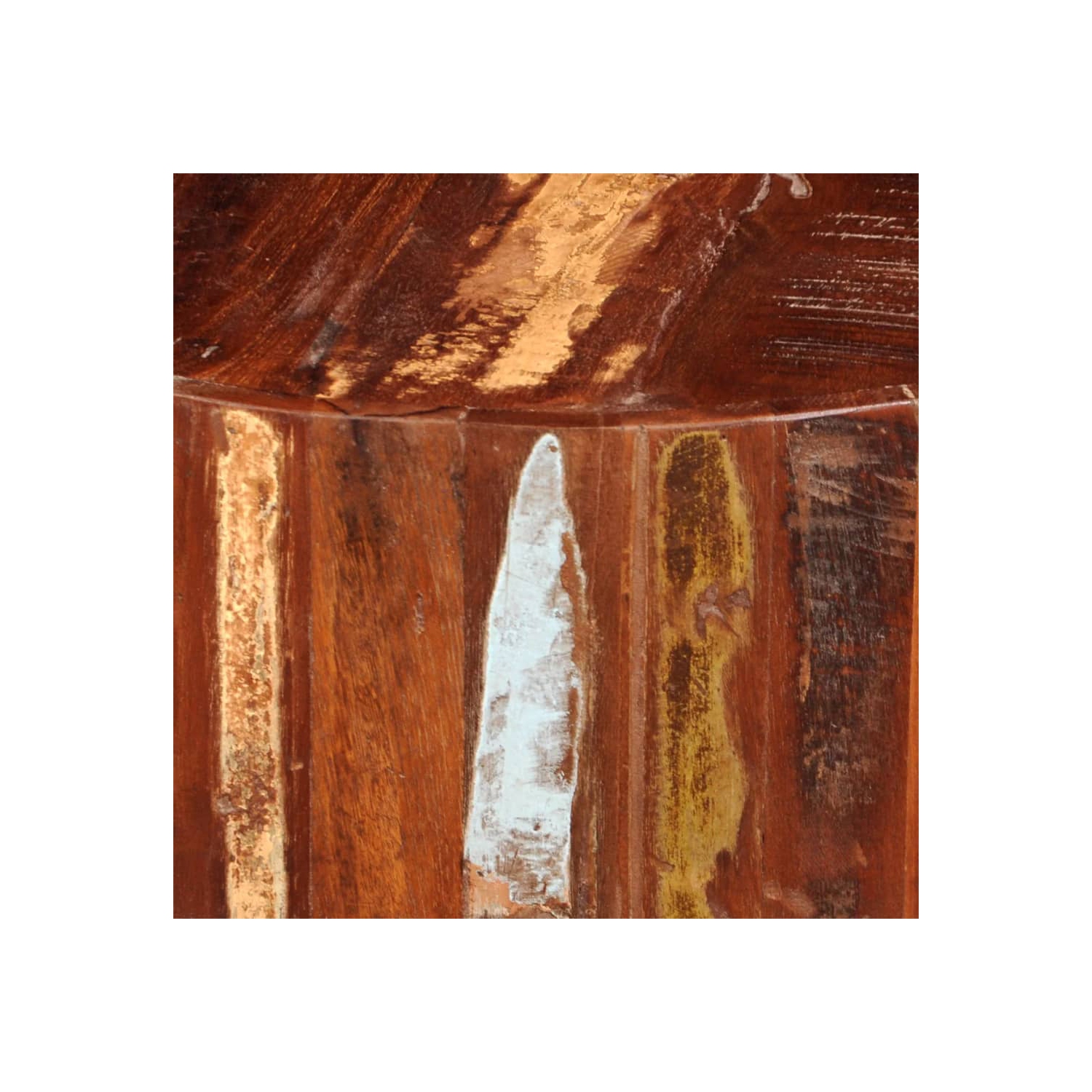 vidaXL Coffee Table Solid Reclaimed Wood Round