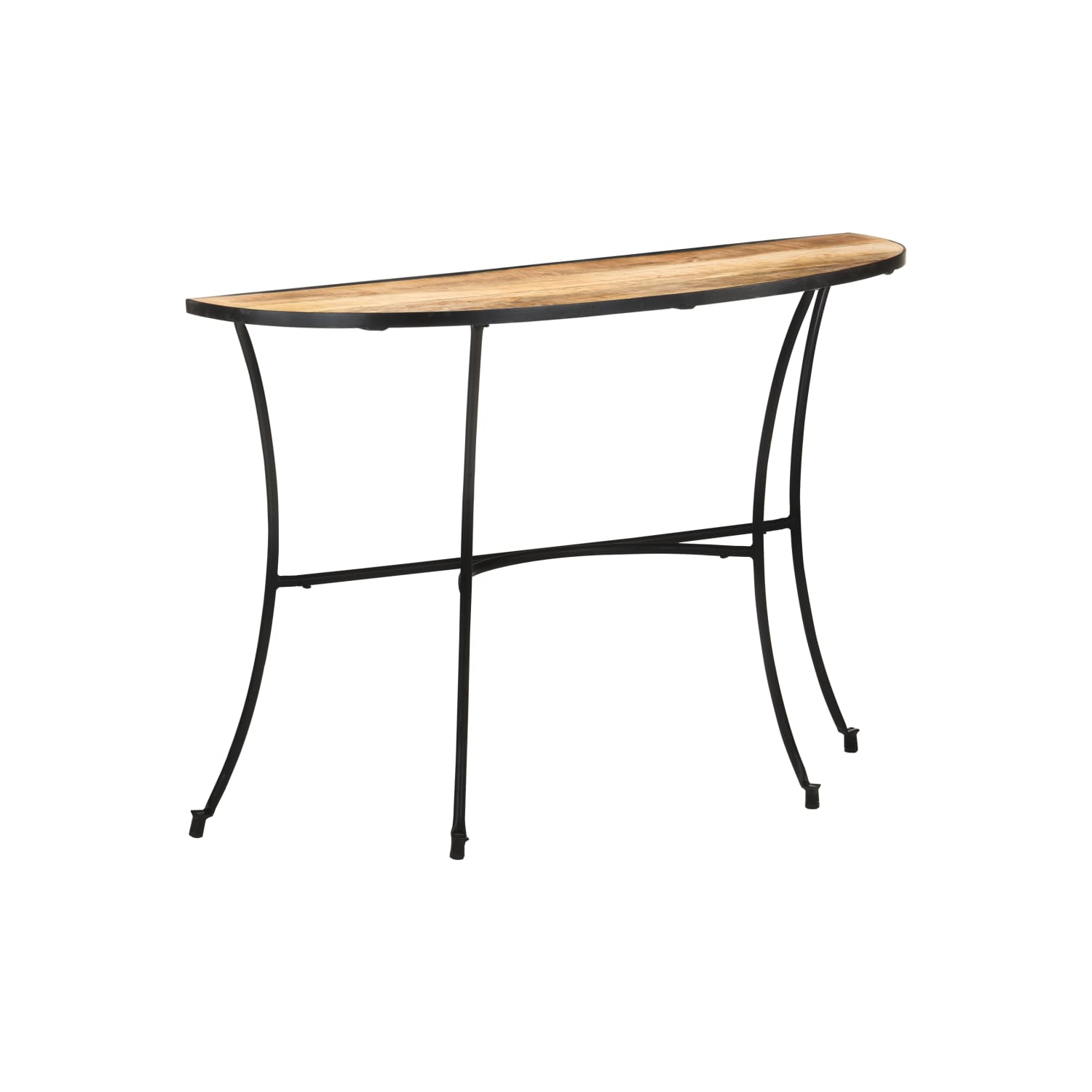 vidaXL Side Table 43.3"x15.7"x30.3" Solid Mango Wood