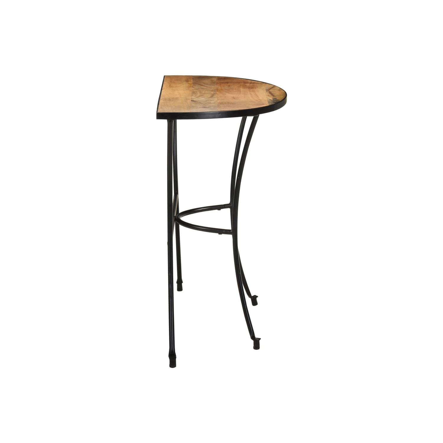 vidaXL Side Table 43.3"x15.7"x30.3" Solid Mango Wood