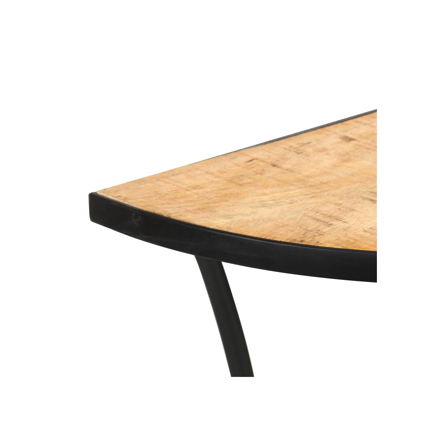 vidaXL Side Table 43.3"x15.7"x30.3" Solid Mango Wood