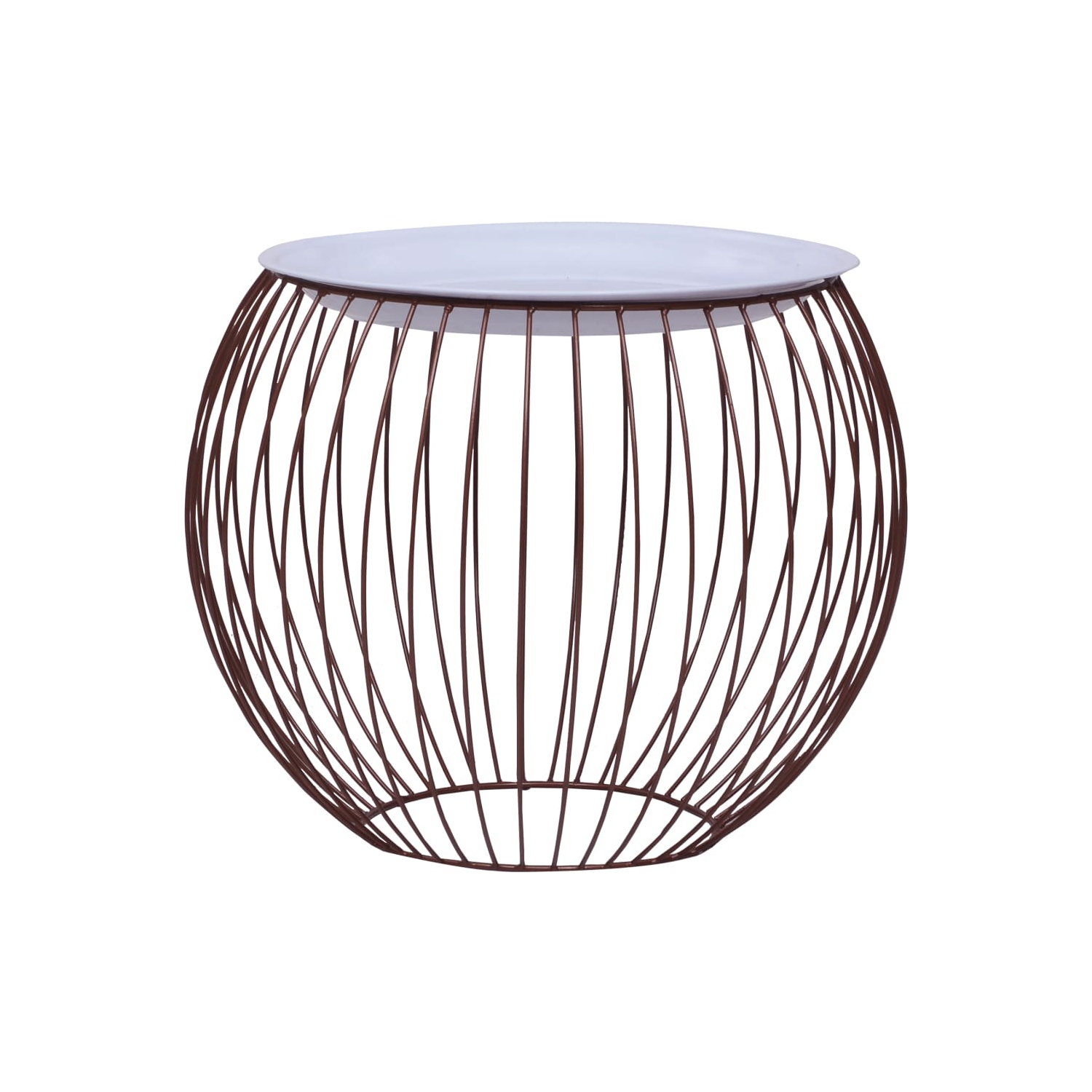 vidaXL Coffee Table Gold Ø 16.1"