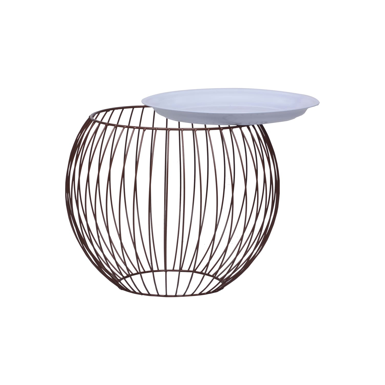 vidaXL Coffee Table Gold Ø 16.1"