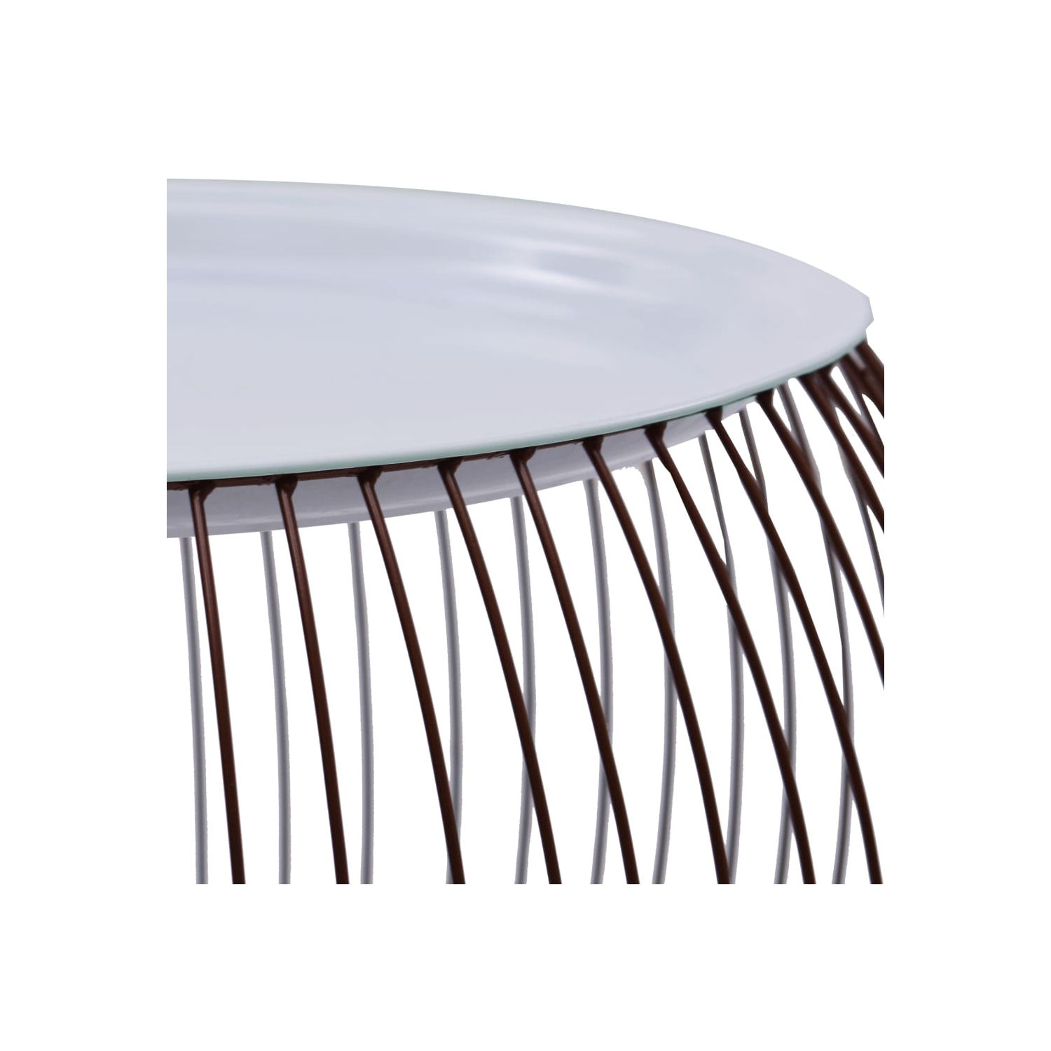 vidaXL Coffee Table Gold Ø 16.1"