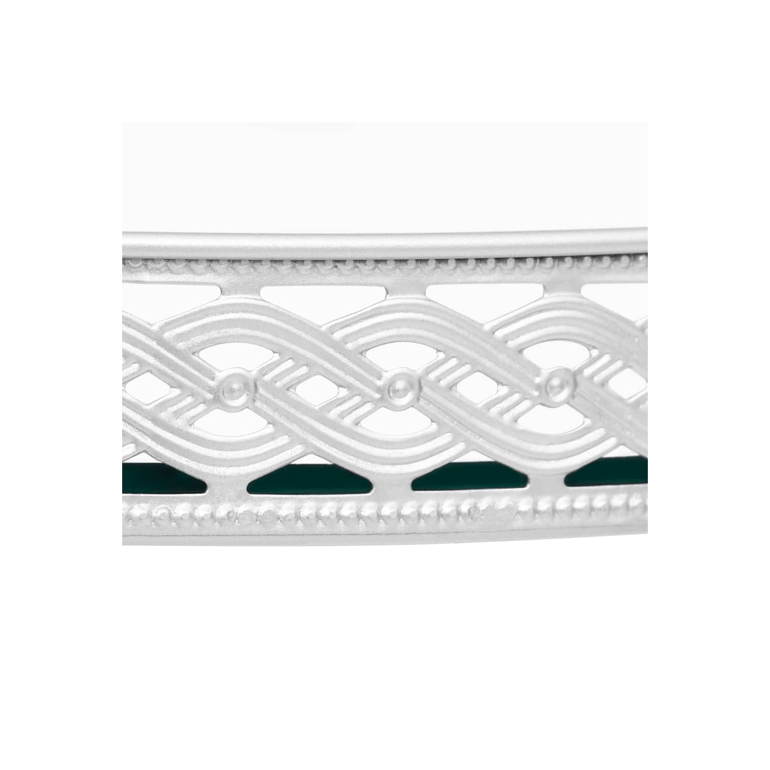 vidaXL Side Table Silver 15.7"x15.7"x16.1" Glass