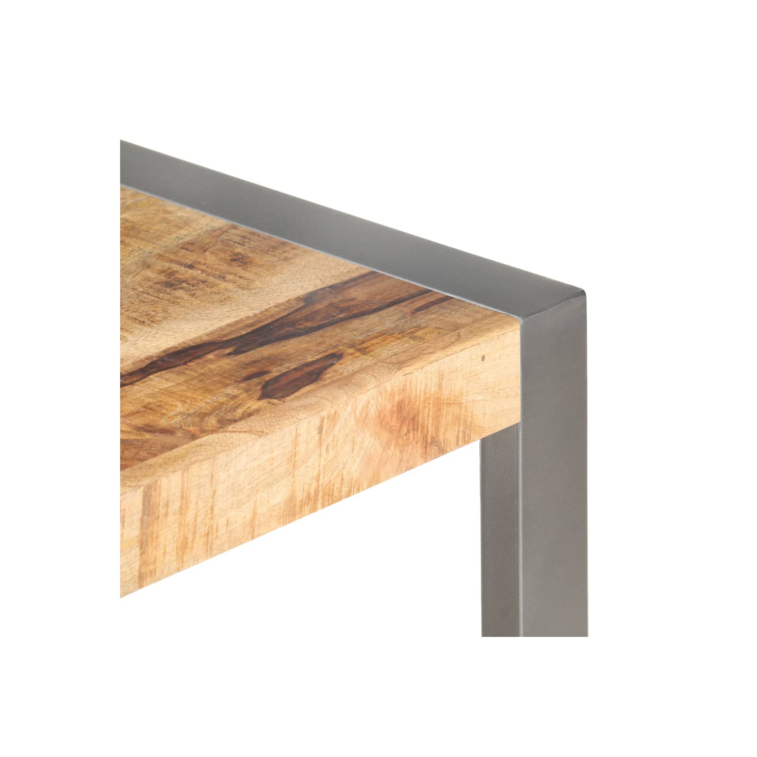 vidaXL Coffee Table 43.3"x23.6"x15.7" Rough Mango Wood