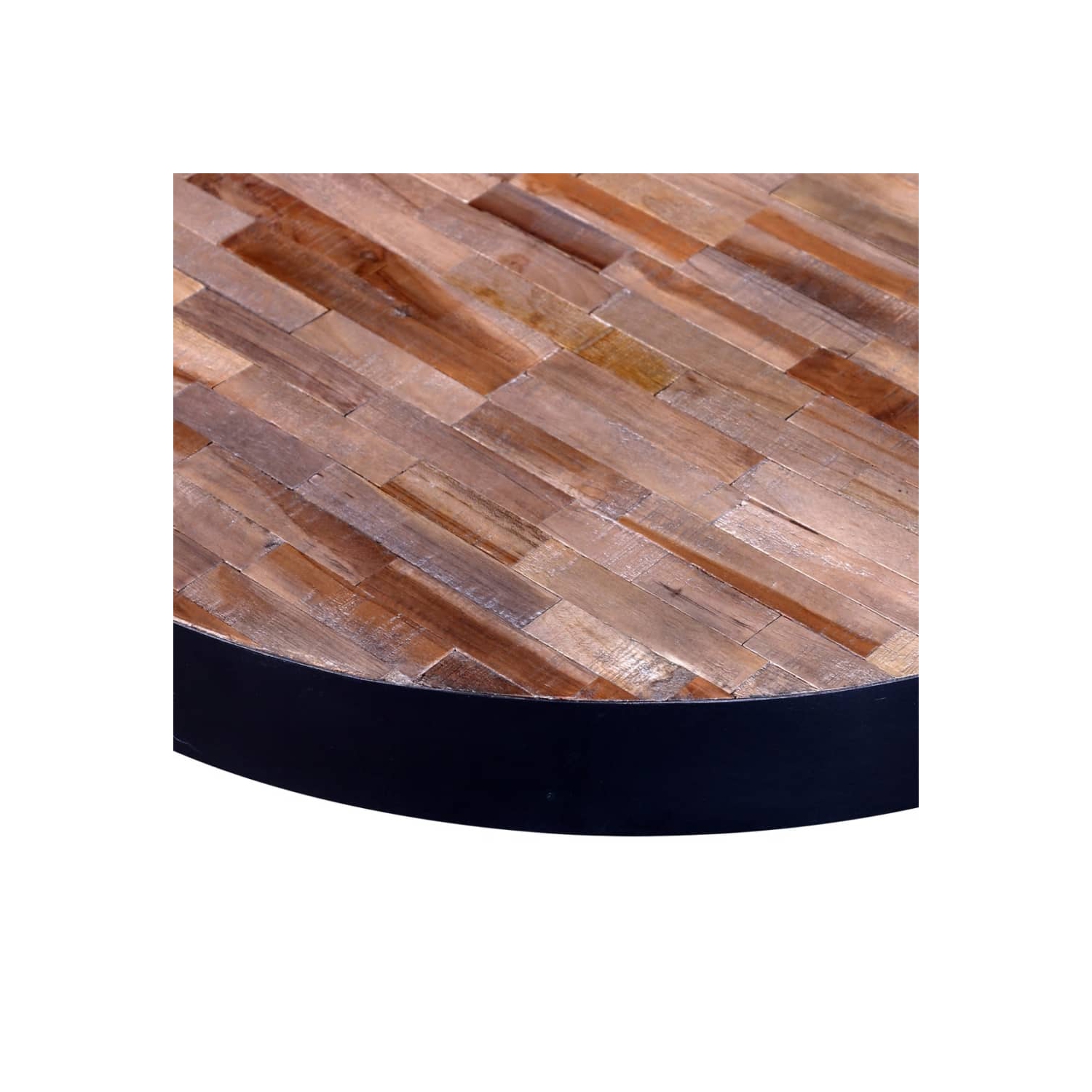 vidaXL Coffee Table Round Reclaimed Teak Wood