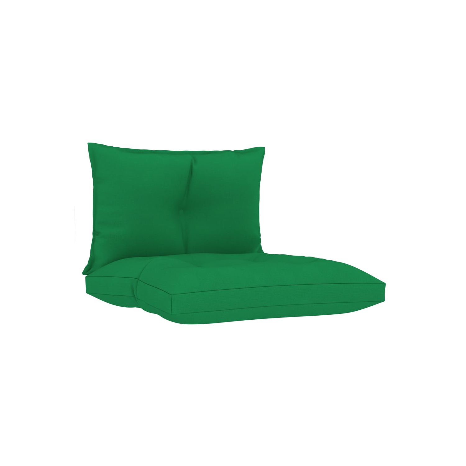 vidaXL Pallet Sofa Cushions 2 pcs Green Fabric