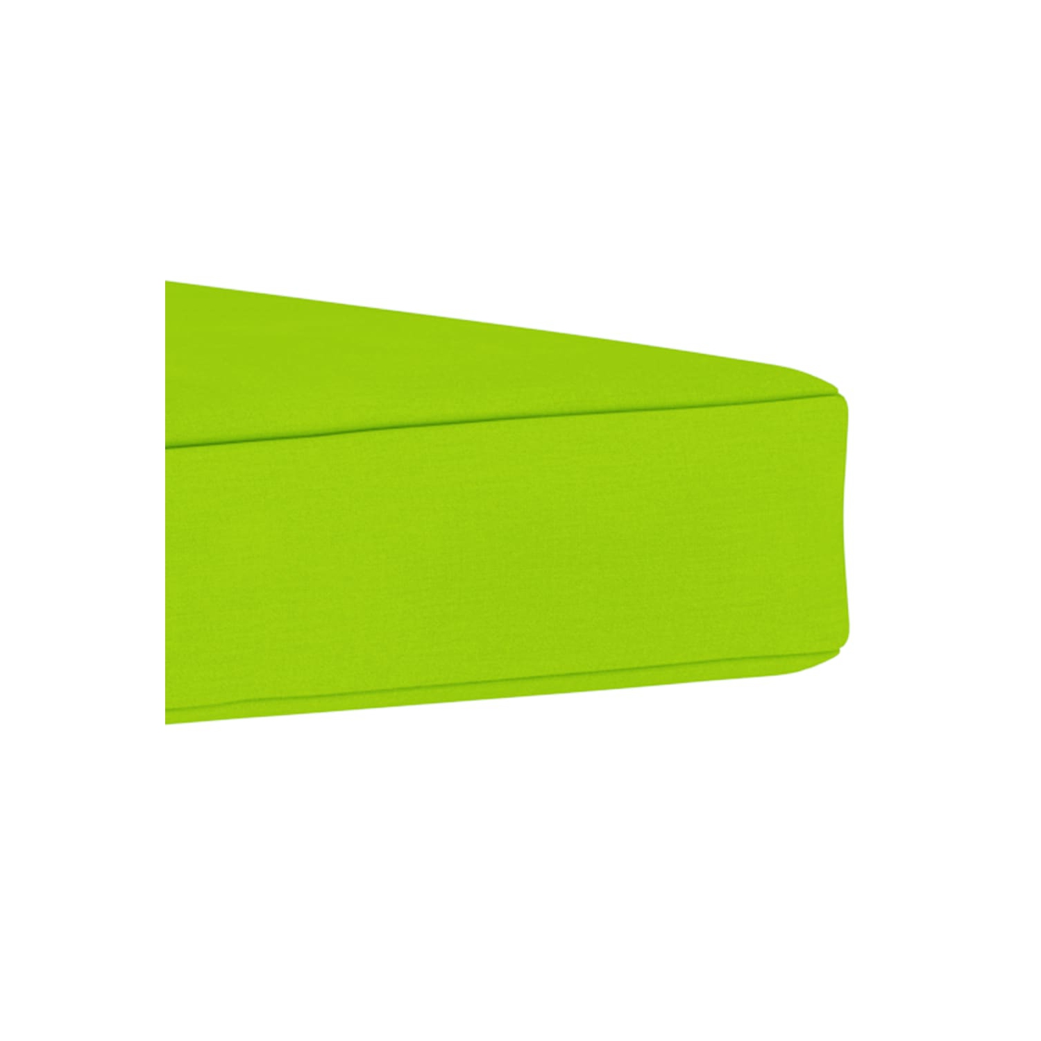 vidaXL Pallet Ottoman Cushion Bright Green Fabric