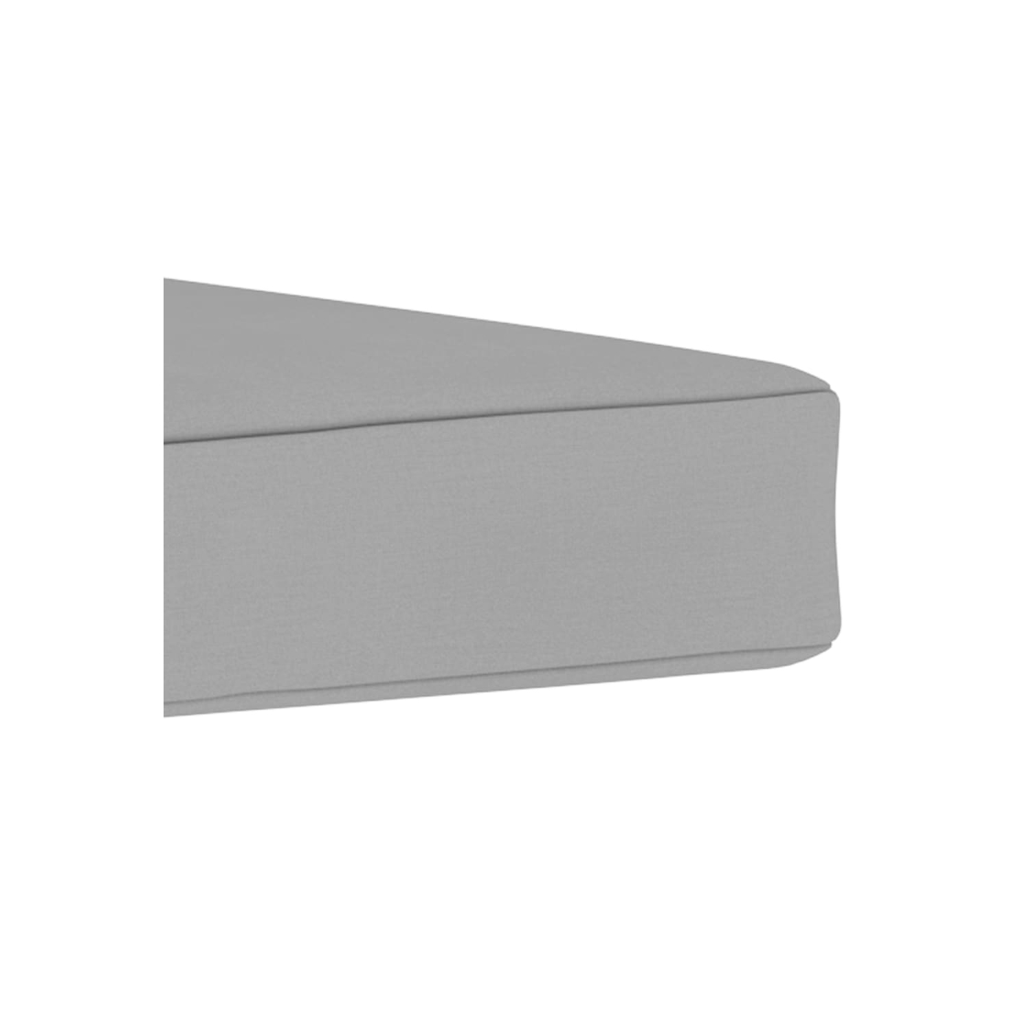 vidaXL Pallet Ottoman Cushion Gray Fabric