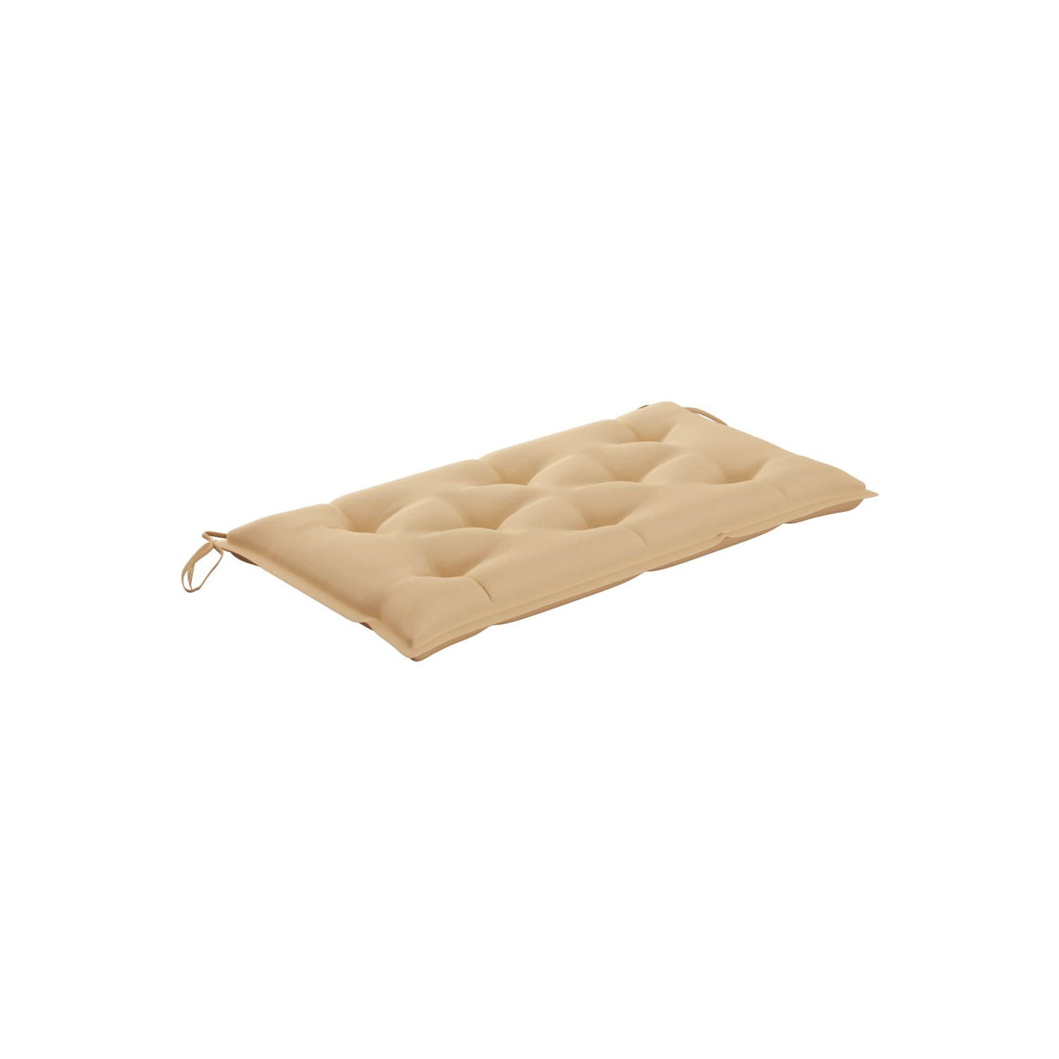 Coussin vidaXL pour chaise pivotante, tissu beige, 39.4 po