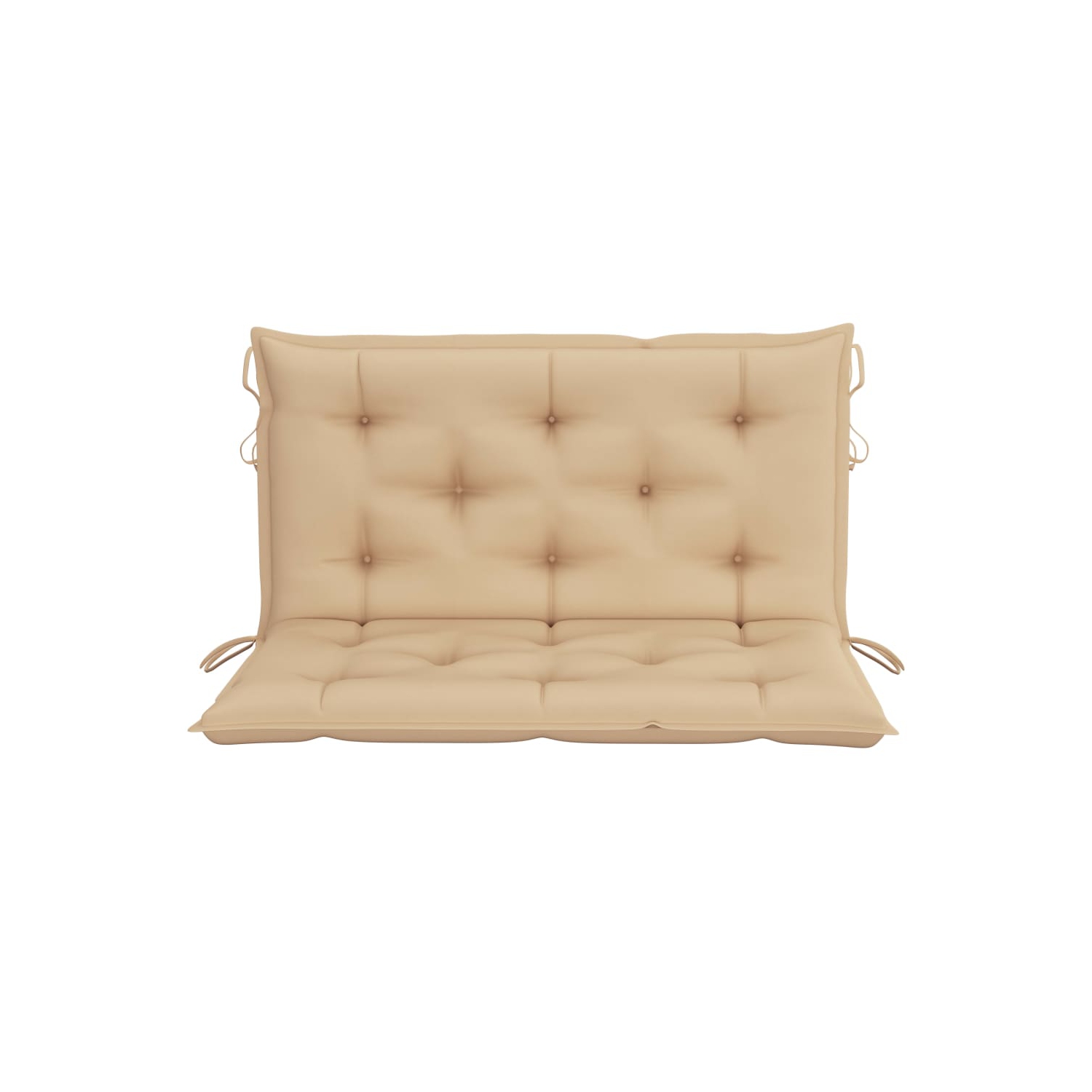 Coussin vidaXL pour chaise pivotante, tissu beige, 39.4 po