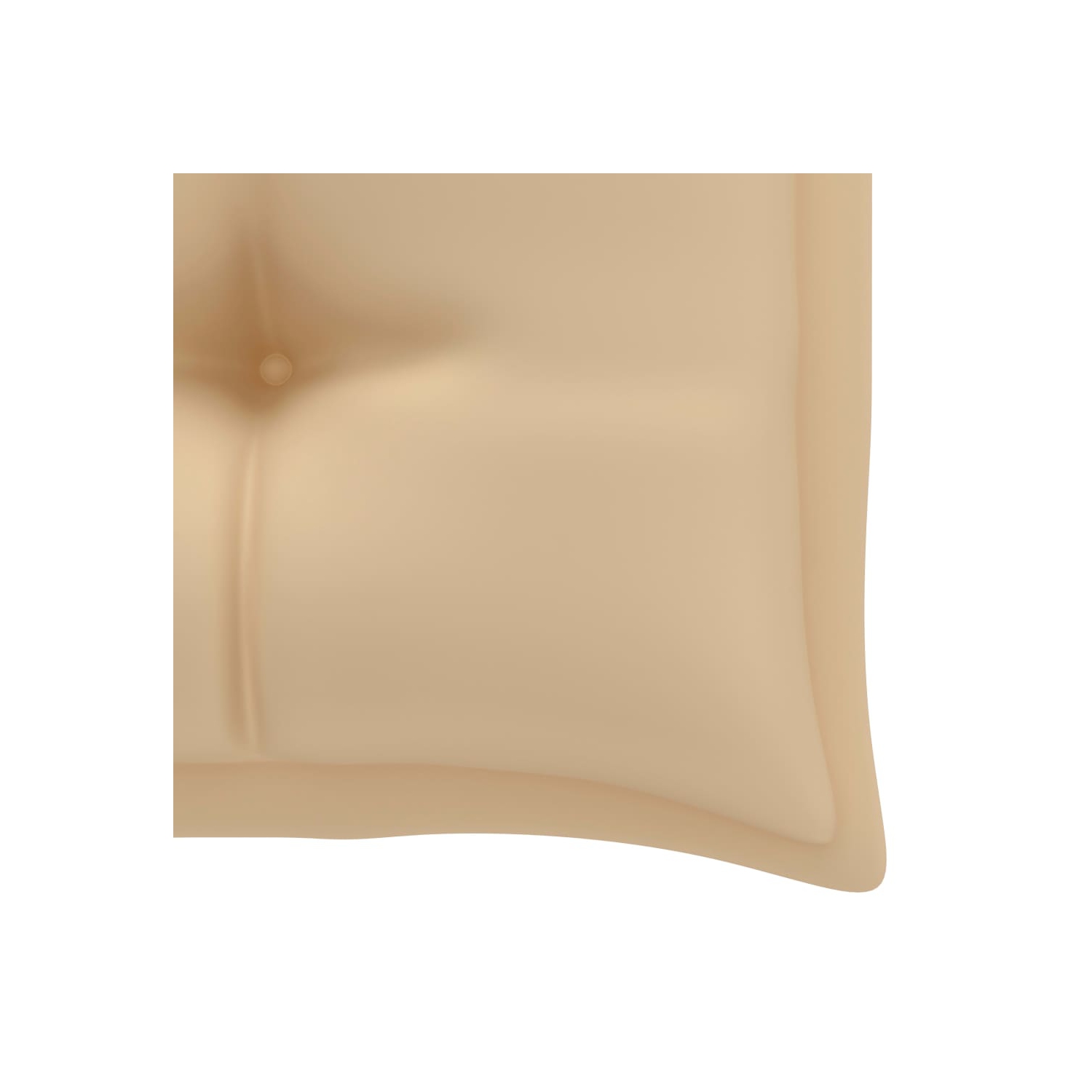 Coussin vidaXL pour chaise pivotante, tissu beige, 39.4 po