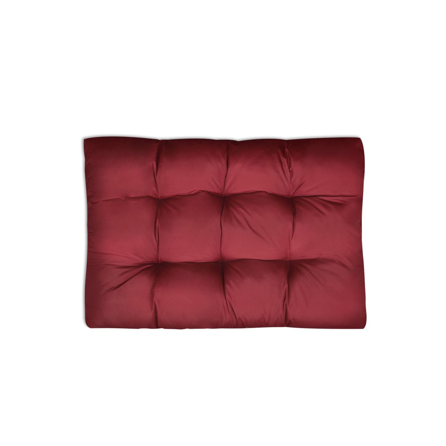 vidaXL Wine Red Upholstered Seat Cushion 47.2" x 31.5" x 3.9"
