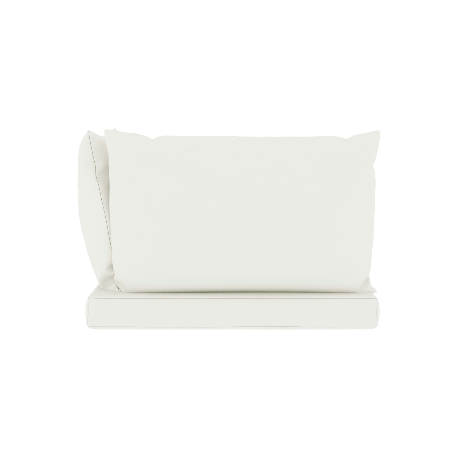 vidaXL Pallet Sofa Cushions 3 pcs Cream White Fabric