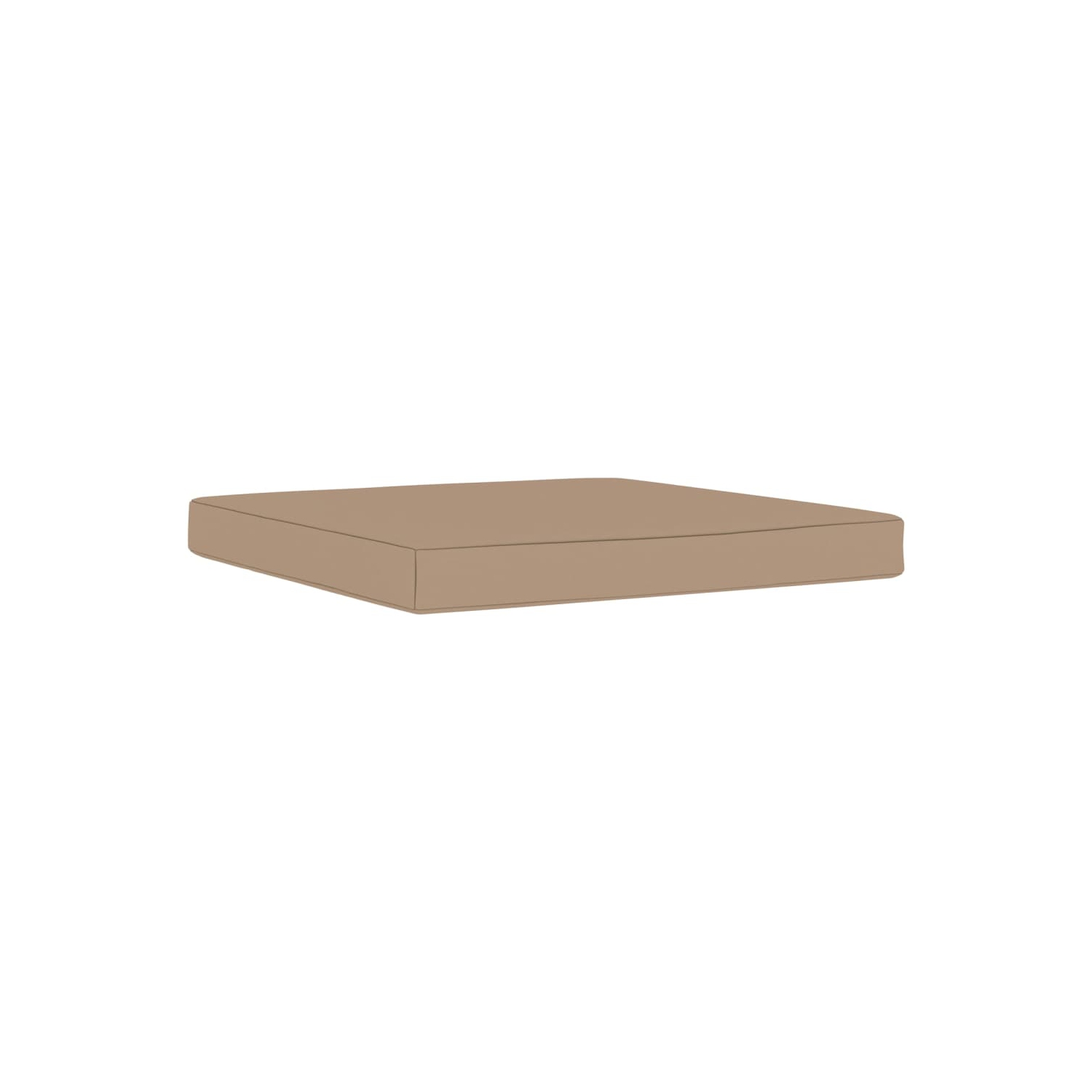 Coussin de plancher pour palette VidaXL, 23.6 x 23,6 x 2,4 po, tissu taupe