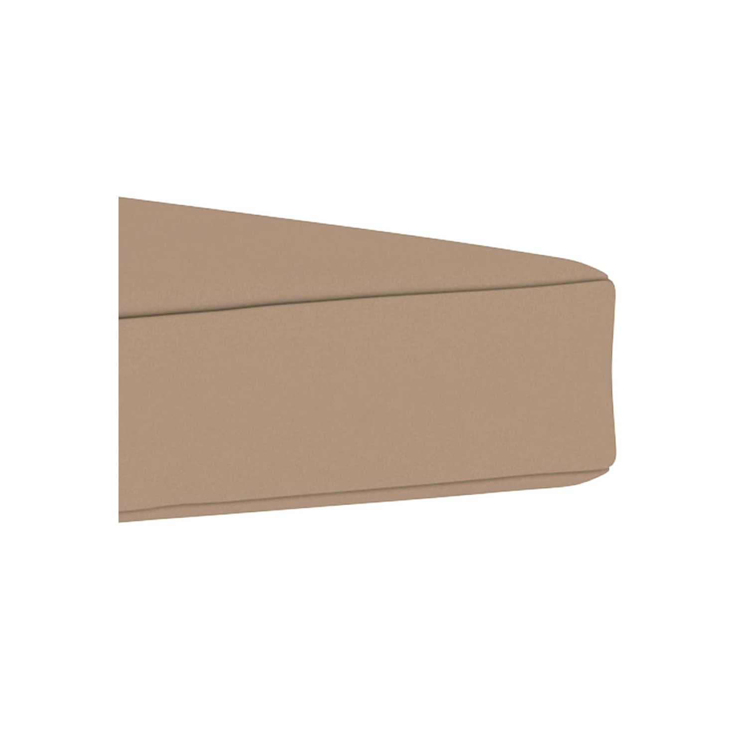 Coussin de plancher pour palette VidaXL, 23.6 x 23,6 x 2,4 po, tissu taupe