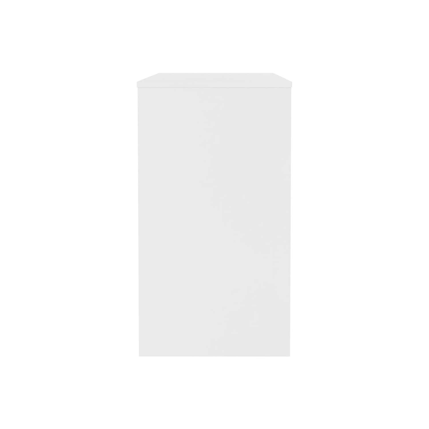 vidaXL Desk White 35.4"x15.7"x28.3" Chipboard