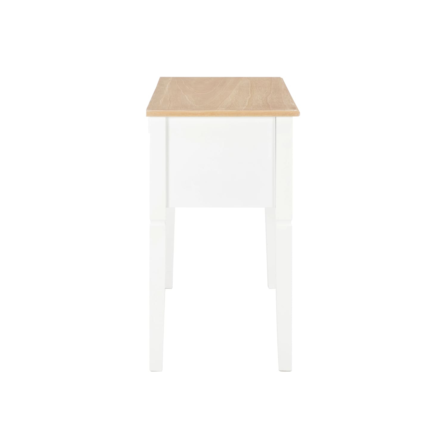 vidaXL Writing Desk White 43.1"x17.7"x30.5" Wood