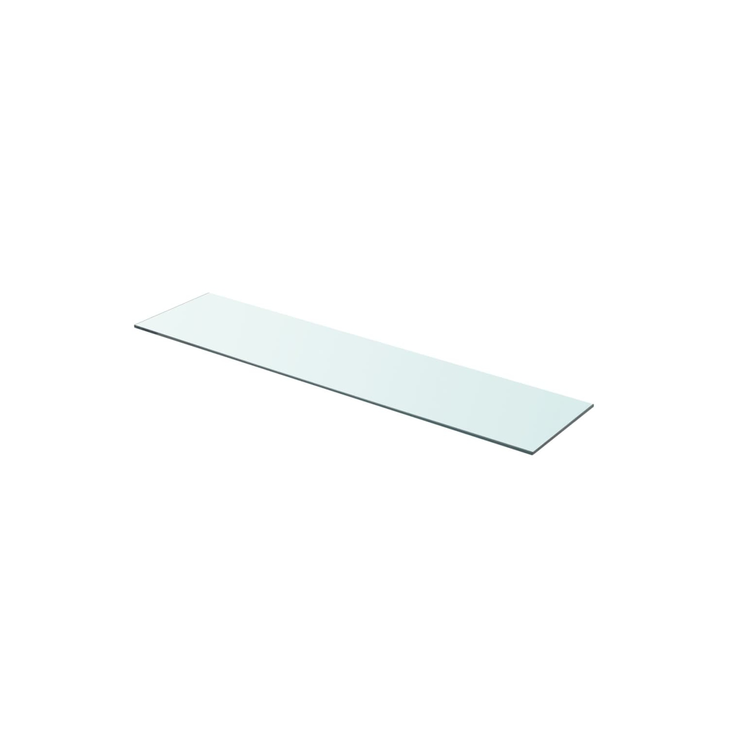vidaXL Shelves 2 pcs Panel Glass Clear 35.4"x7.9"