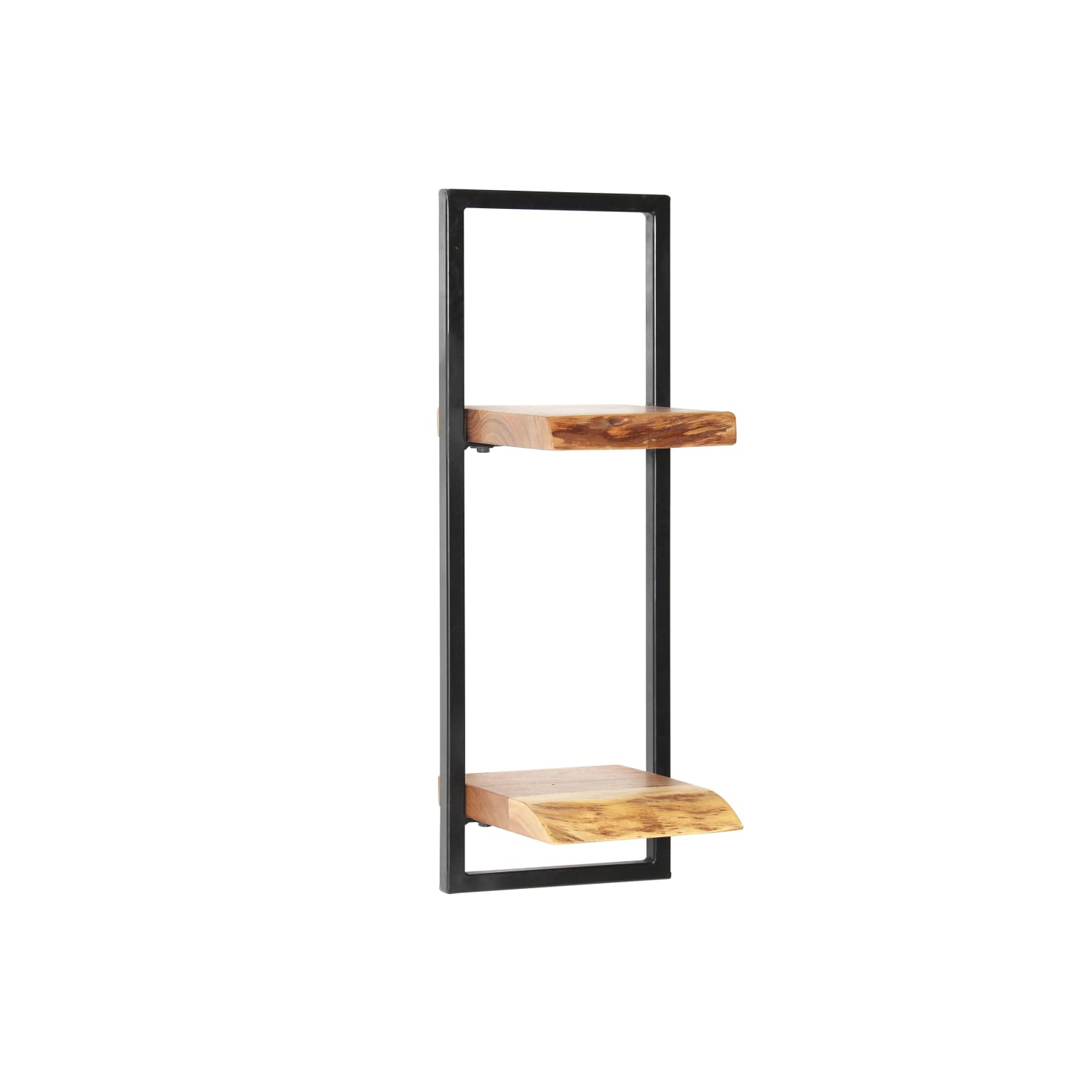 vidaXL Wall Shelf Set 5 Pieces Solid Acacia Wood and Steel