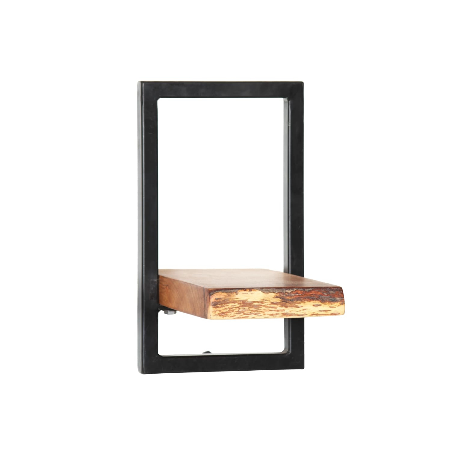 vidaXL Wall Shelf Set 5 Pieces Solid Acacia Wood and Steel