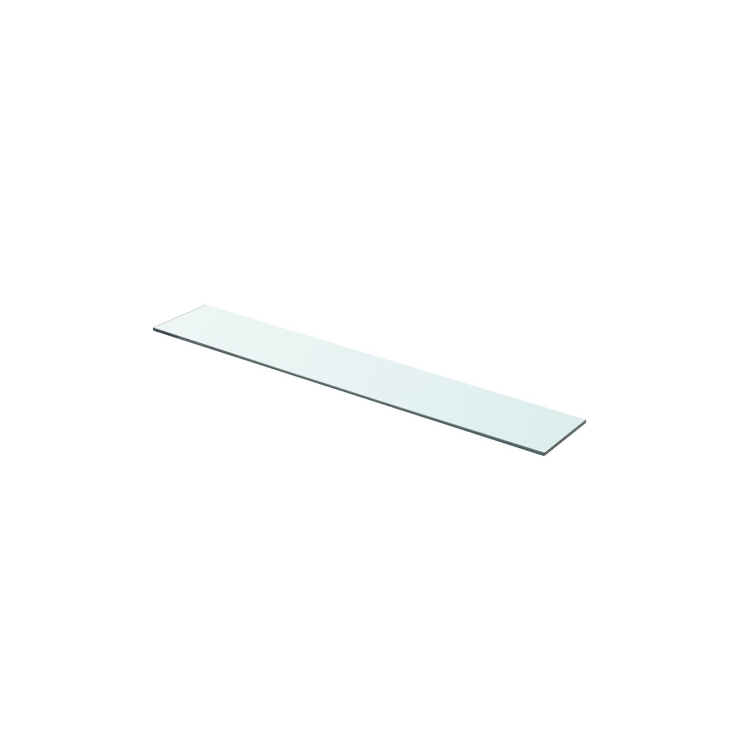 vidaXL Shelves 2 pcs Panel Glass Clear 31.5"x4.7"