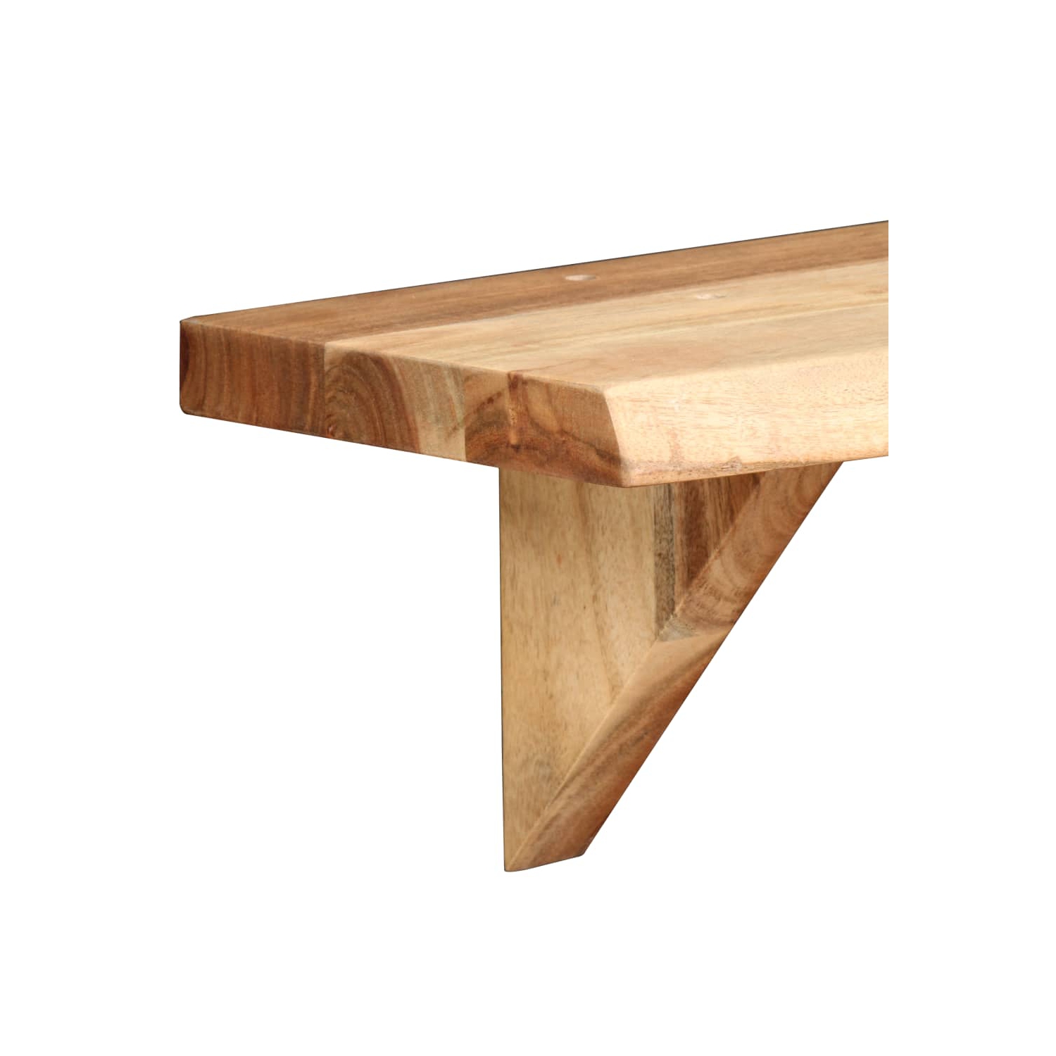 vidaXL Wall Shelves 2 pcs 23.6"x7.9"x6.3" Solid Acacia Wood