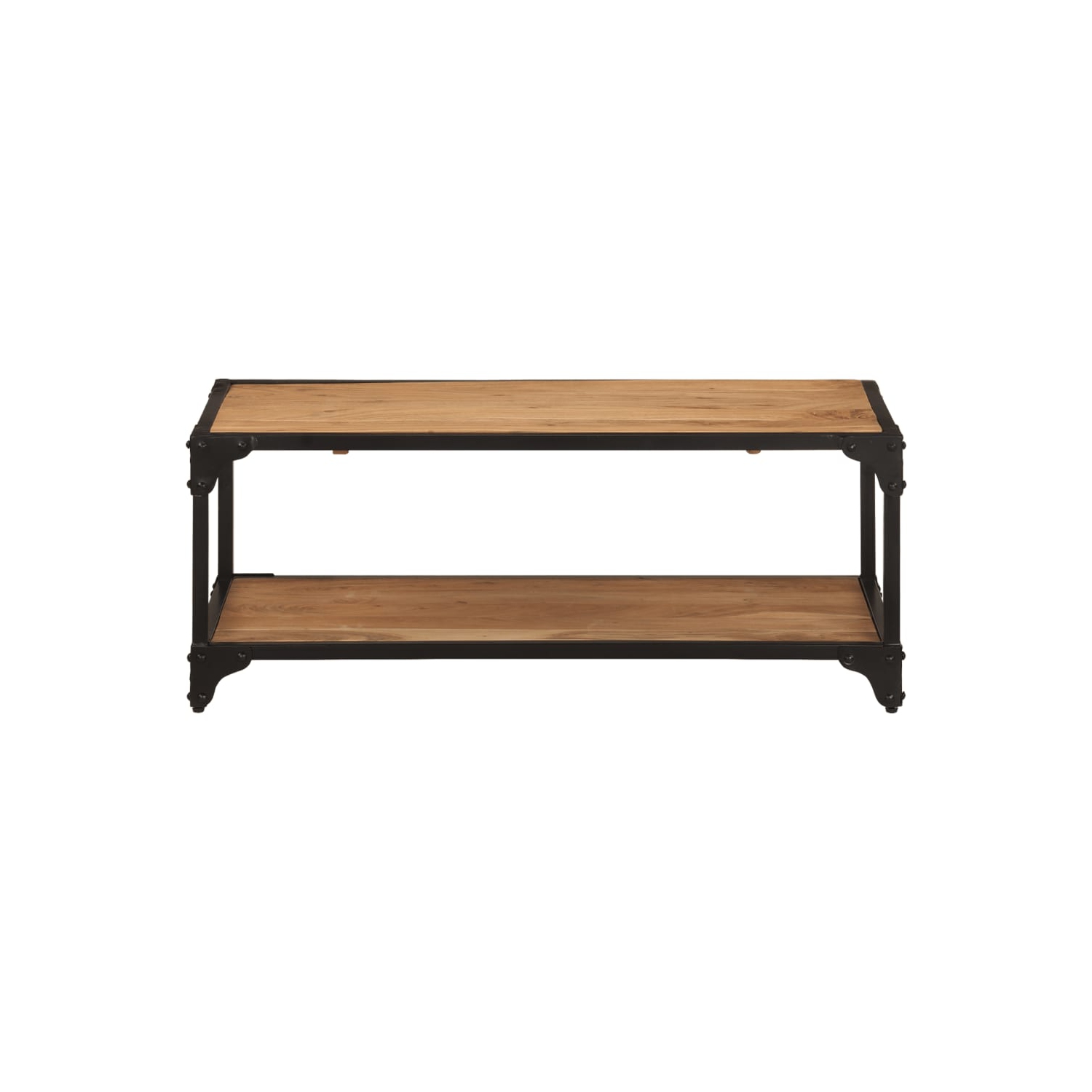 vidaXL Coffee Table 35.4"x17.7"x13.8" Solid Acacia Wood