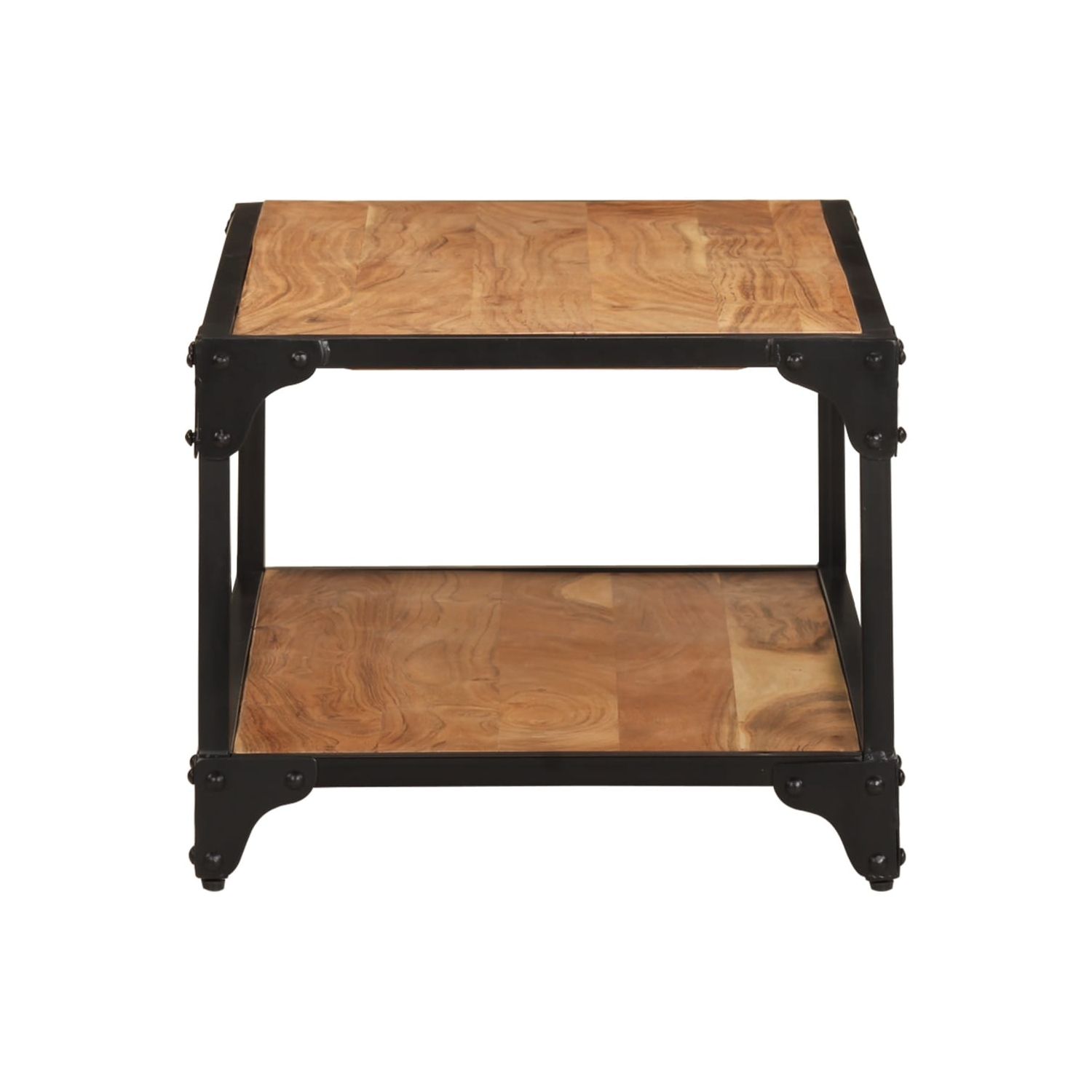 vidaXL Coffee Table 35.4"x17.7"x13.8" Solid Acacia Wood