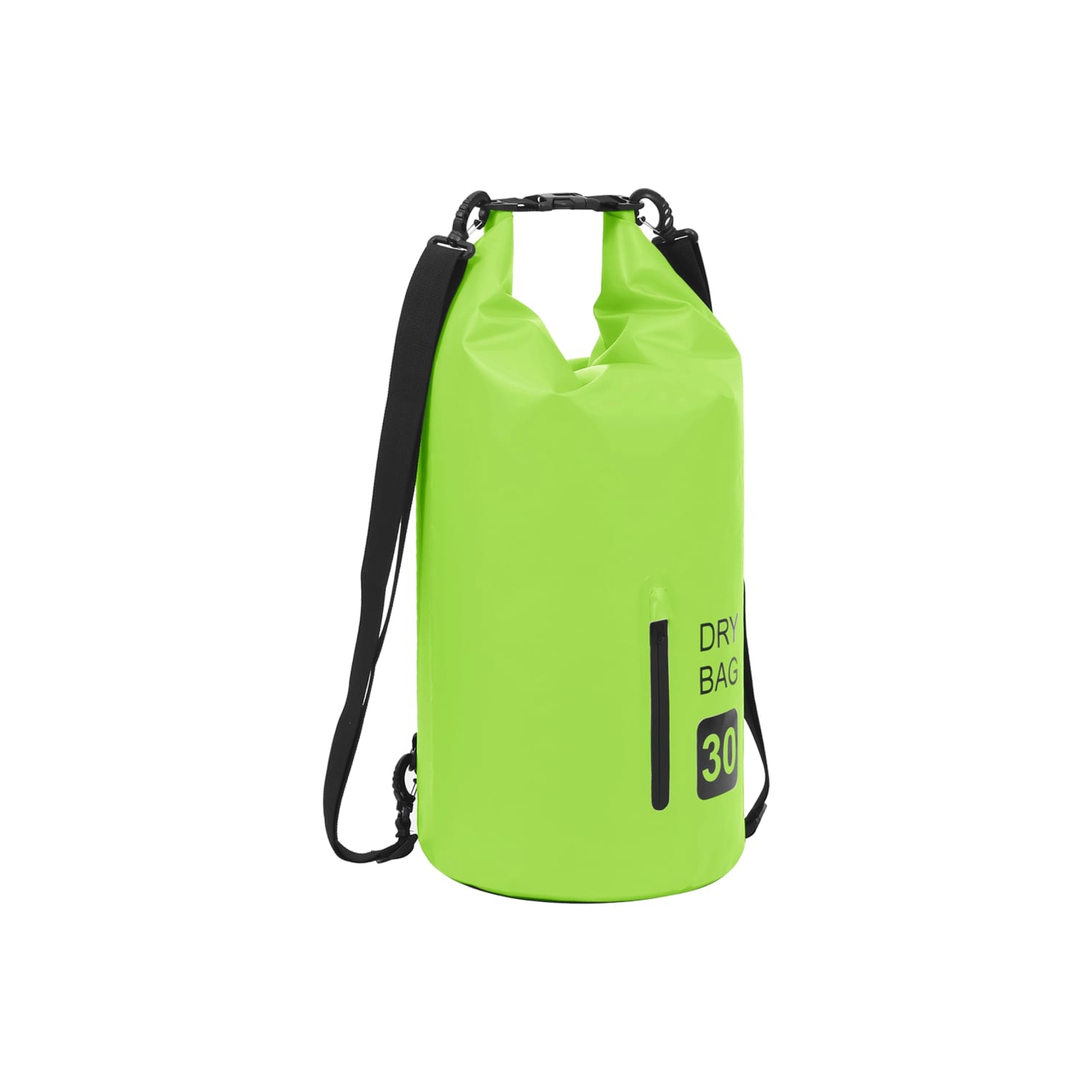 vidaXL Dry Bag with Zipper Green 7.9 gal PVC