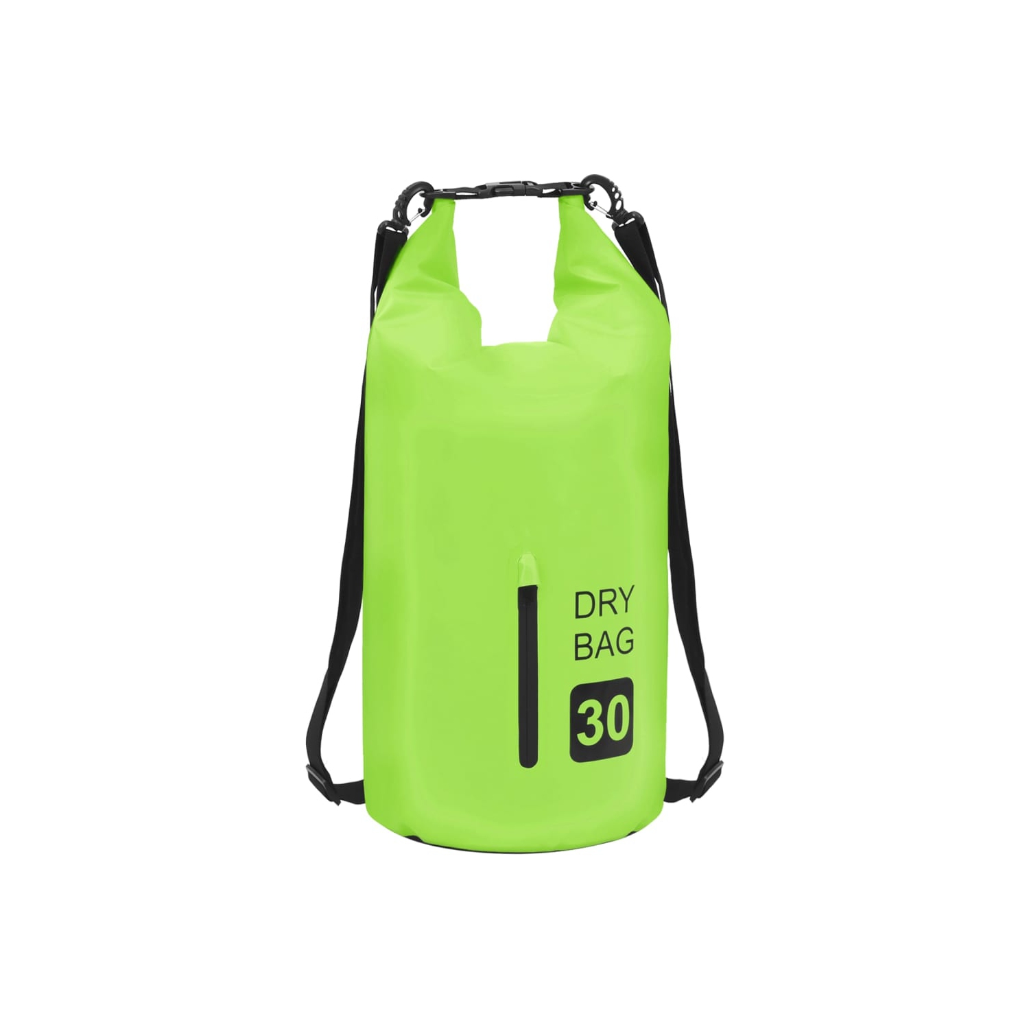 vidaXL Dry Bag with Zipper Green 7.9 gal PVC