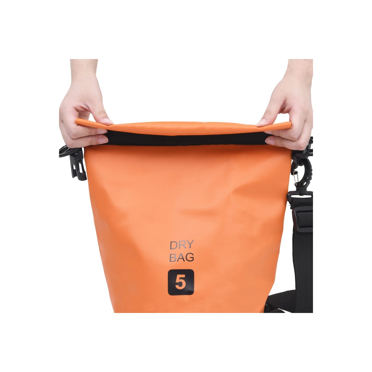 vidaXL Dry Bag Orange 1.3 gal PVC
