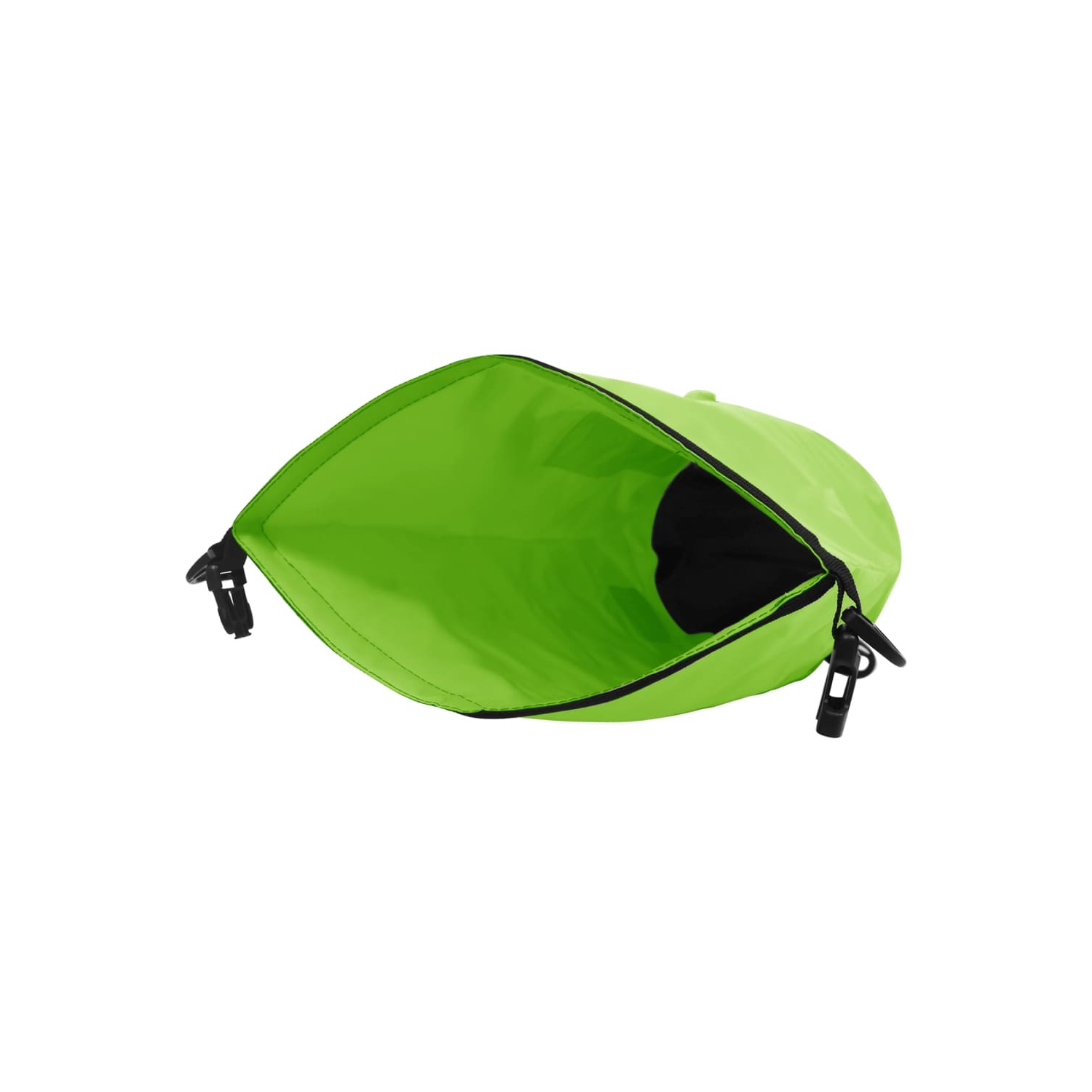 Sac étanche VidaXL avec fermeture à glissière, vert, 4 gal, PVC