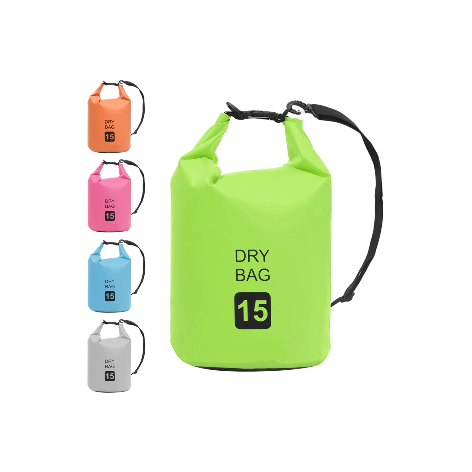 vidaXL Dry Bag Green 4 gal PVC