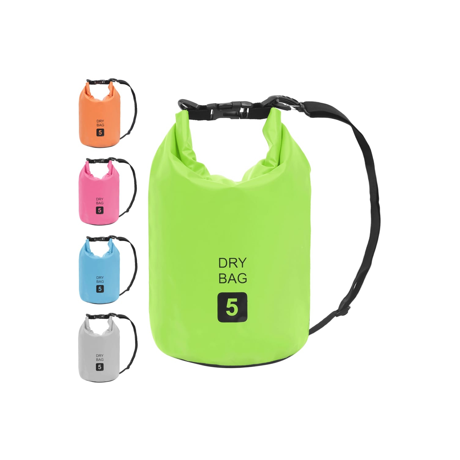 Sac étanche VidaXL, vert, 1.3 gal, PVC