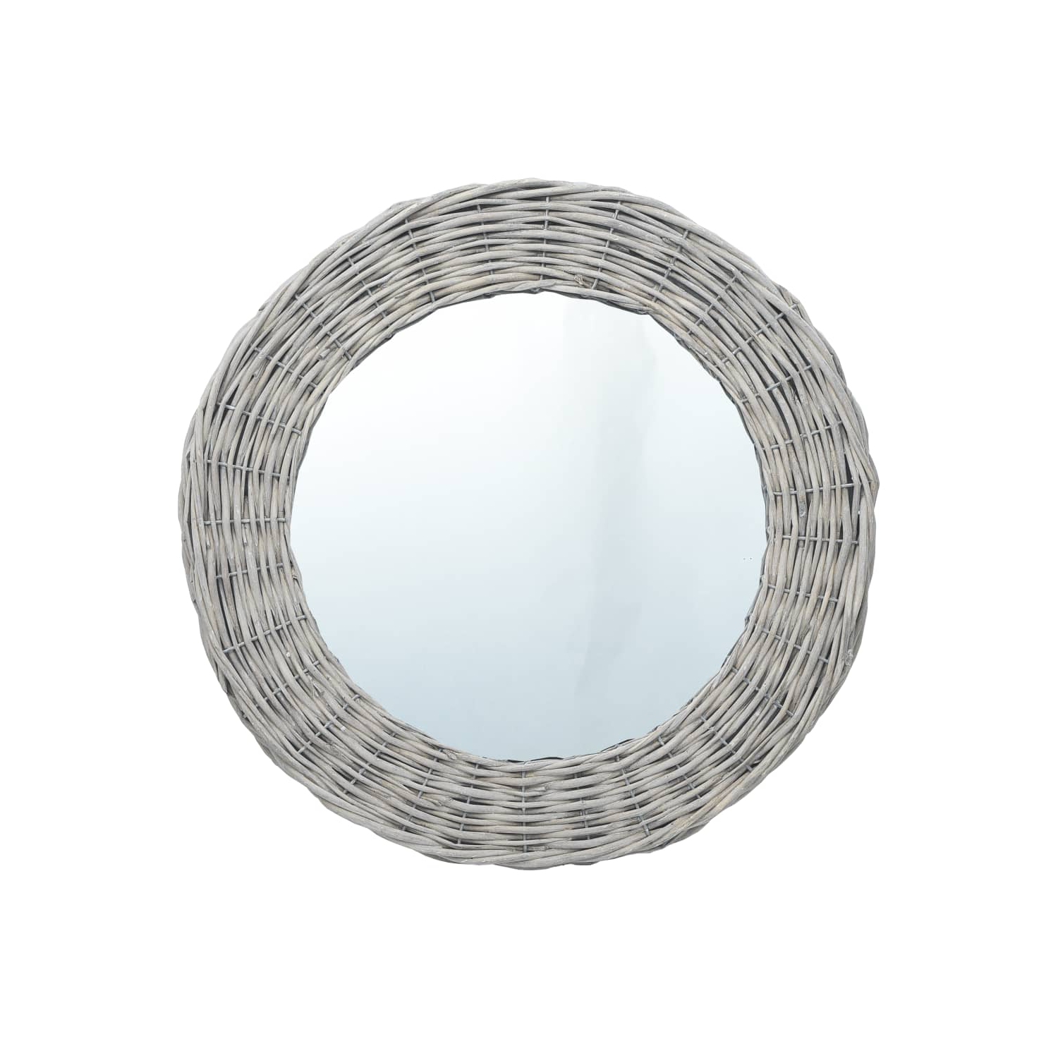 vidaXL Mirror 27.6" Wicker