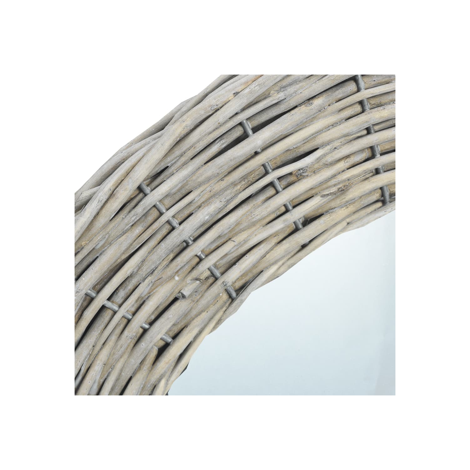 vidaXL Mirror 27.6" Wicker