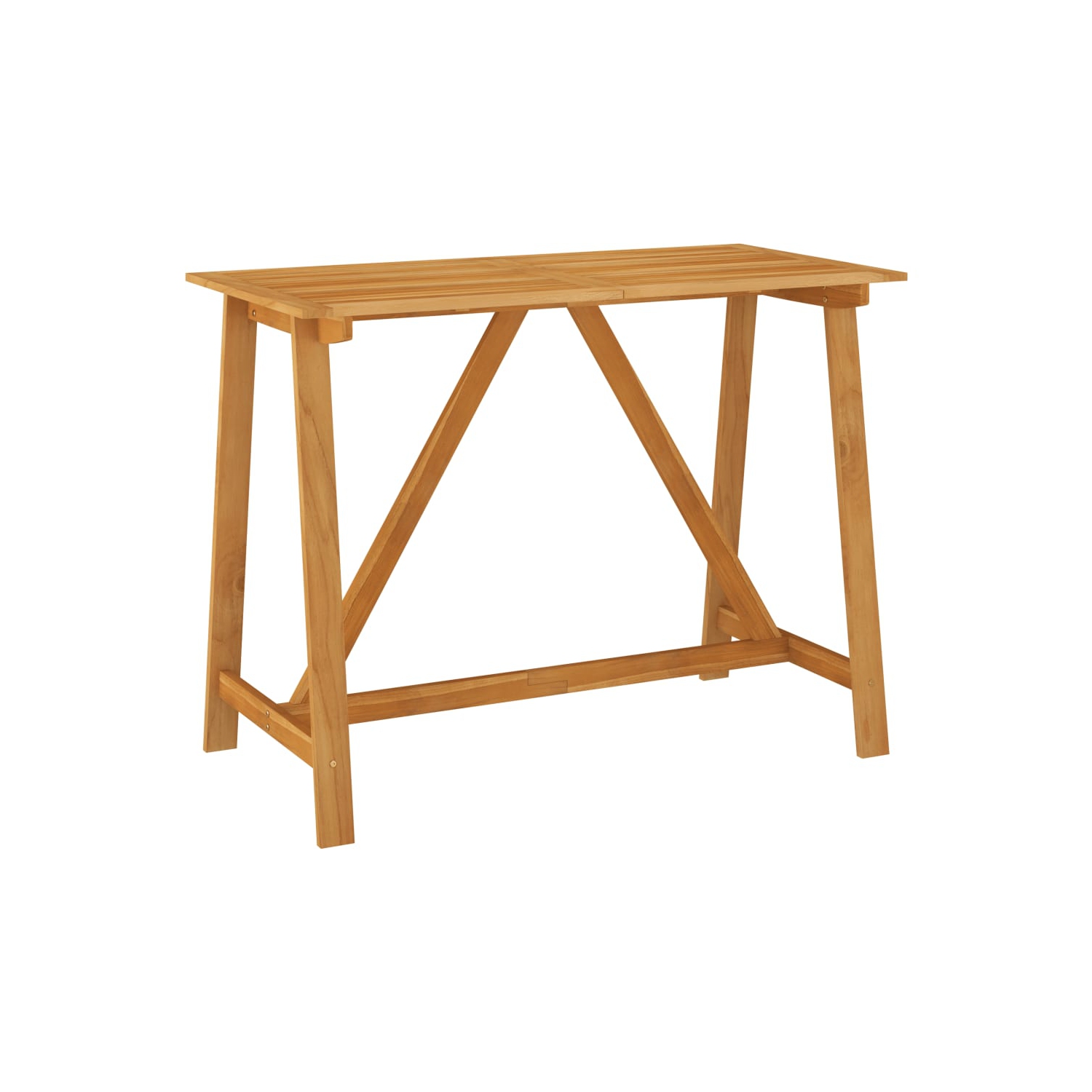 vidaXL 7 Piece Patio Bar Set with Cushions Black