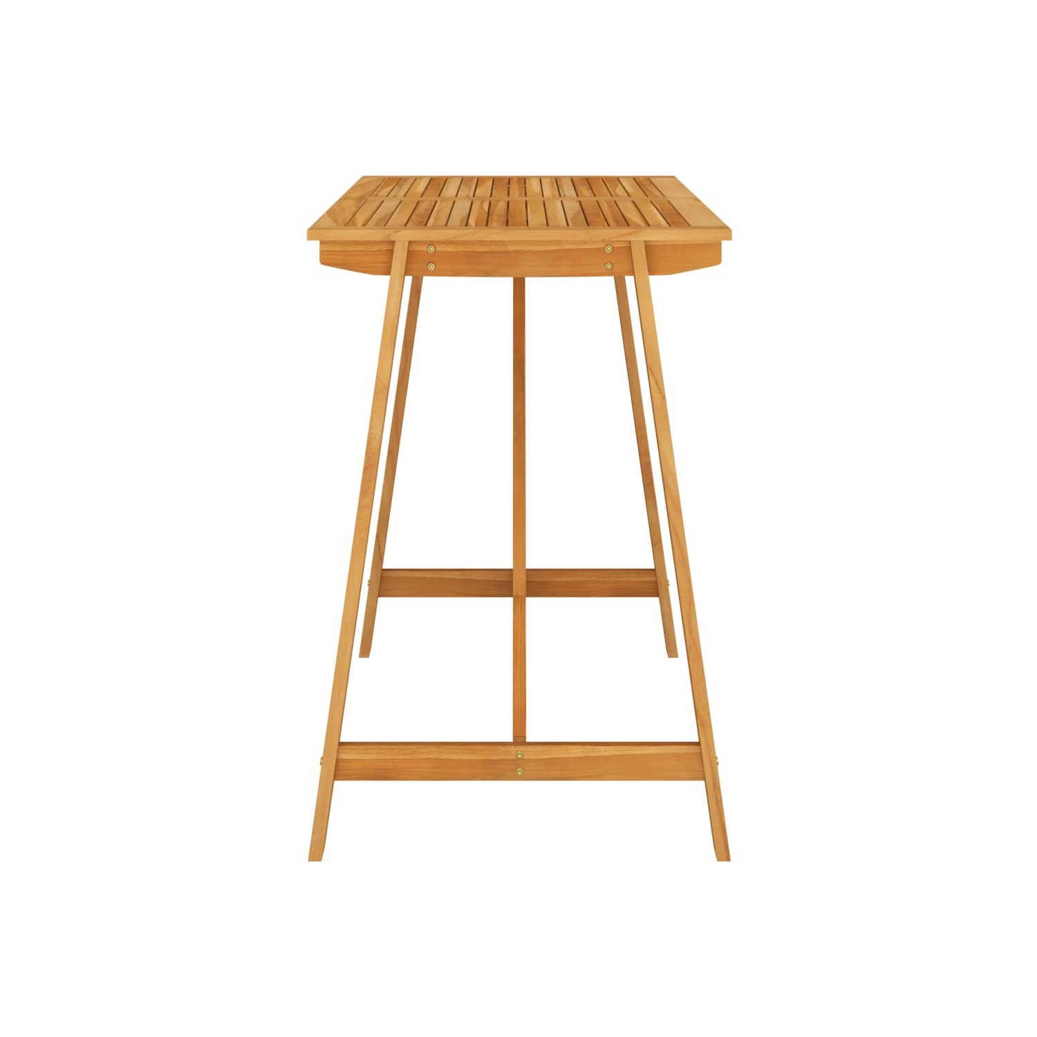 vidaXL 7 Piece Patio Bar Set with Cushions Black