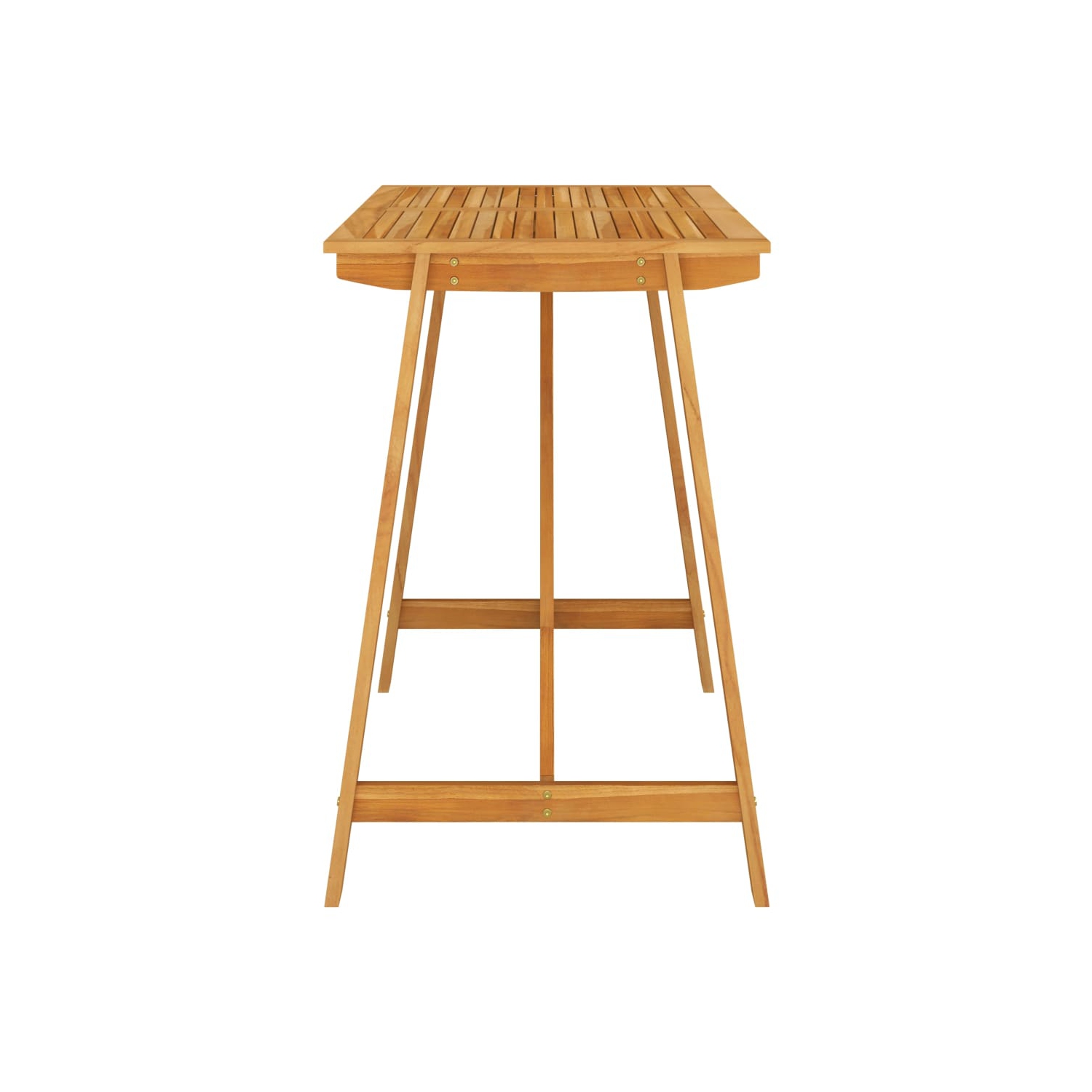 vidaXL 7 Piece Patio Bar Set with Cushions Brown