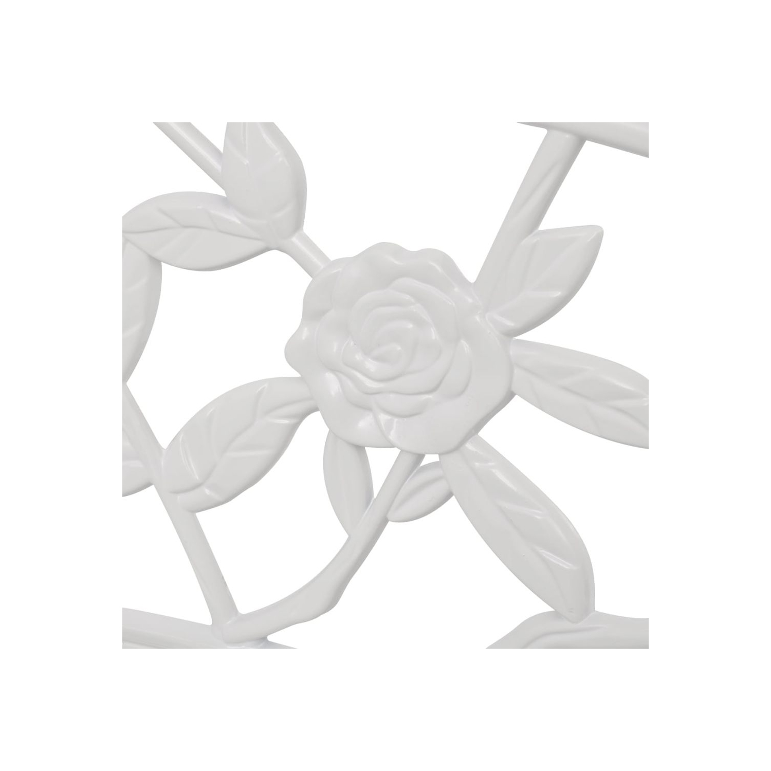 vidaXL Patio Bench 39.4“ Cast Aluminium White