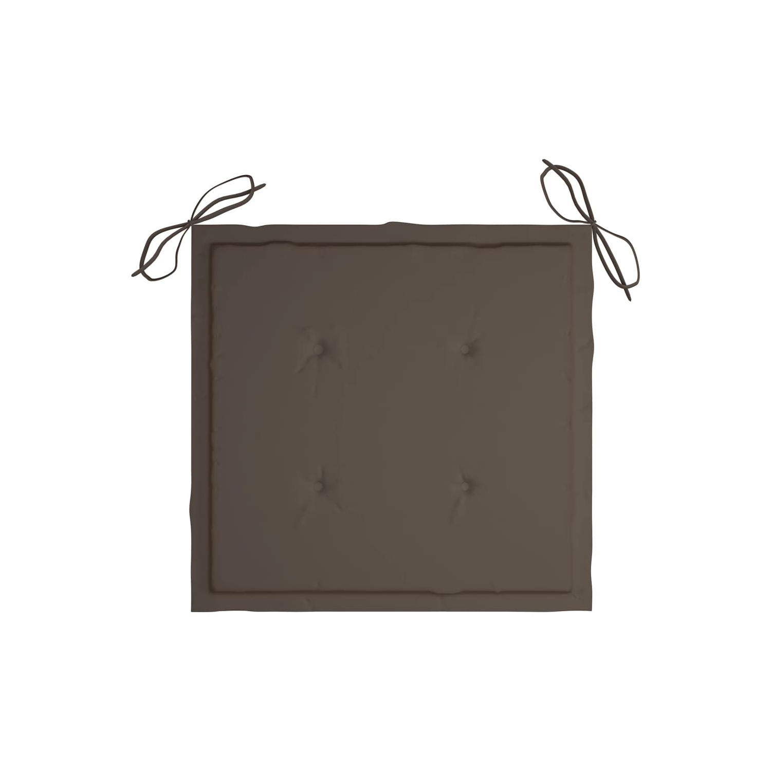 vidaXL Stackable Patio Chairs with Cushions 4 pcs Solid Teak Wood