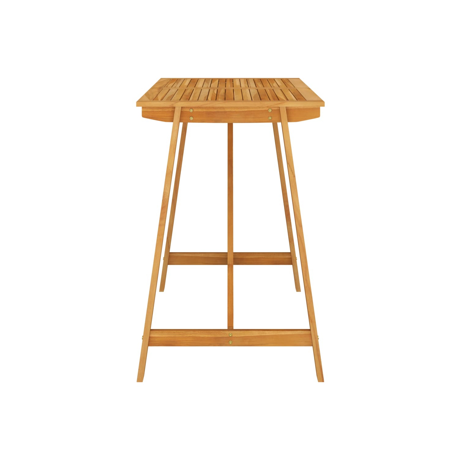 vidaXL 7 Piece Patio Bar Set with Cushions Gray