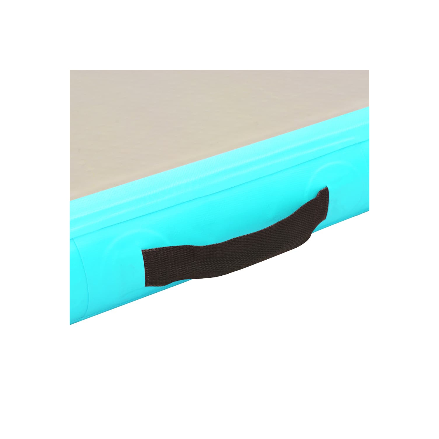 Tapis de gymnastique gonflable avec pompe de 275.6 x 39,4 x 3,9 po vert PVC de VIDTG