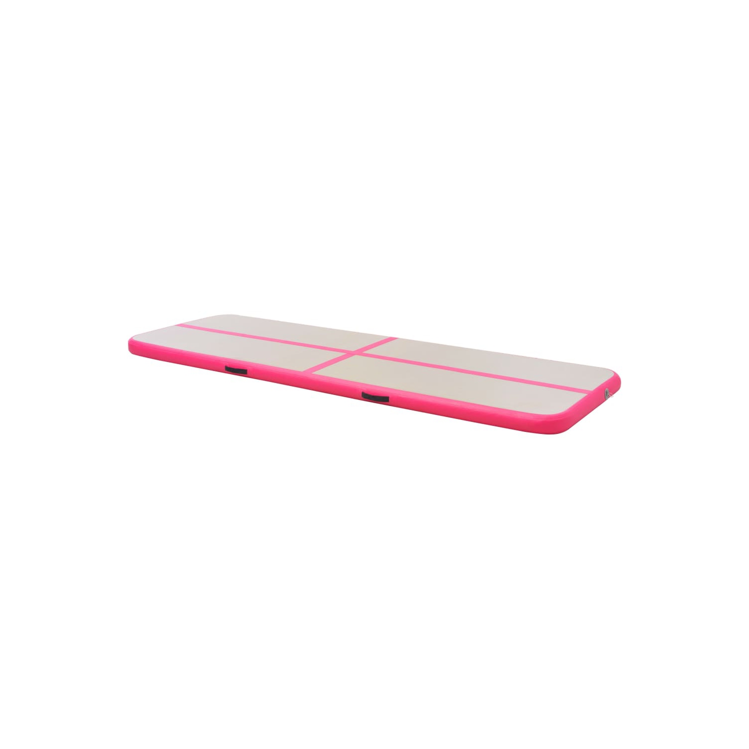 vidaXL Inflatable Gymnastics Mat with Pump 157.4"x39.3"x3.9" PVC Pink