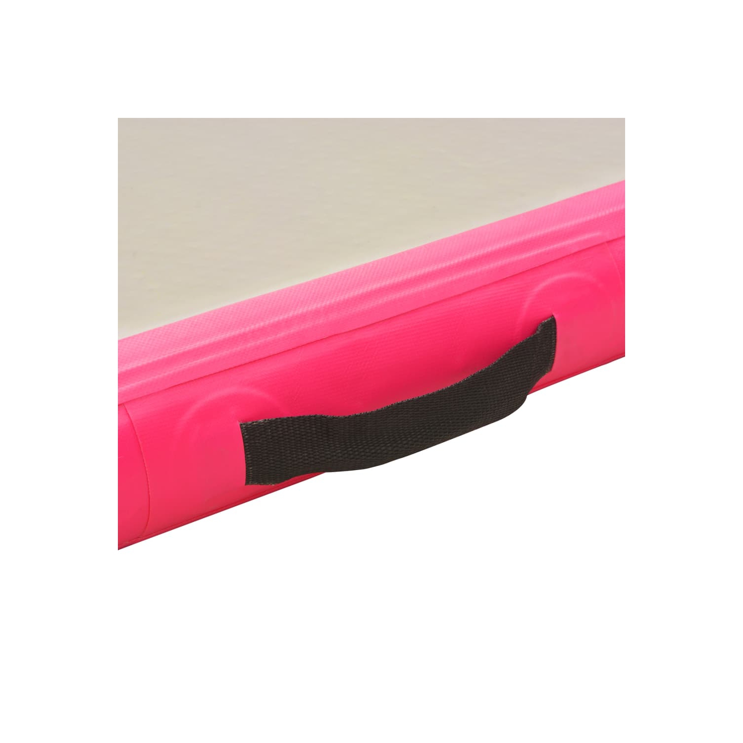 vidaXL Inflatable Gymnastics Mat with Pump 157.4"x39.3"x3.9" PVC Pink